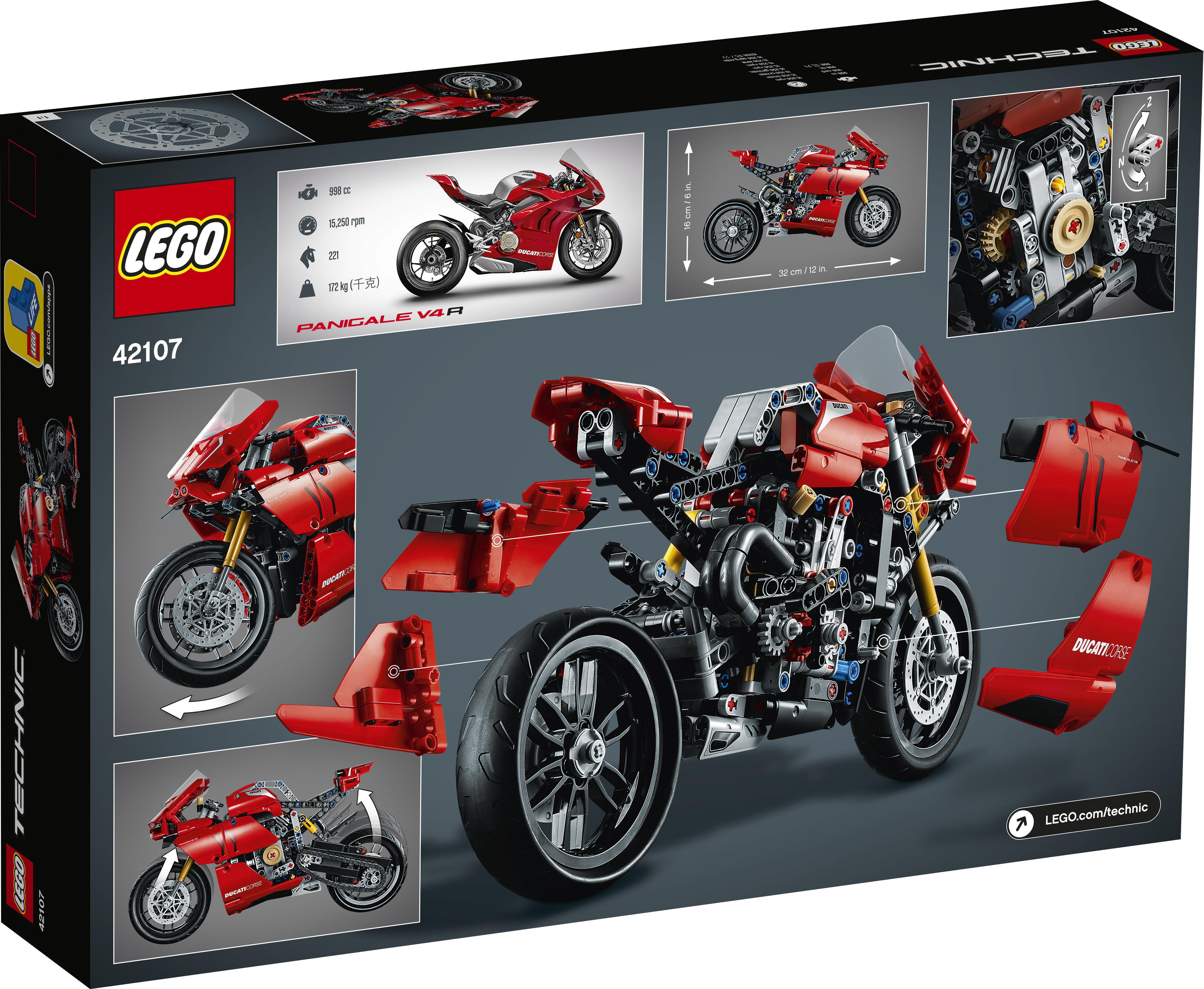 Конструктор LEGO Technic Ducati Panigale V4 R, 646 деталей (42107) - фото 3