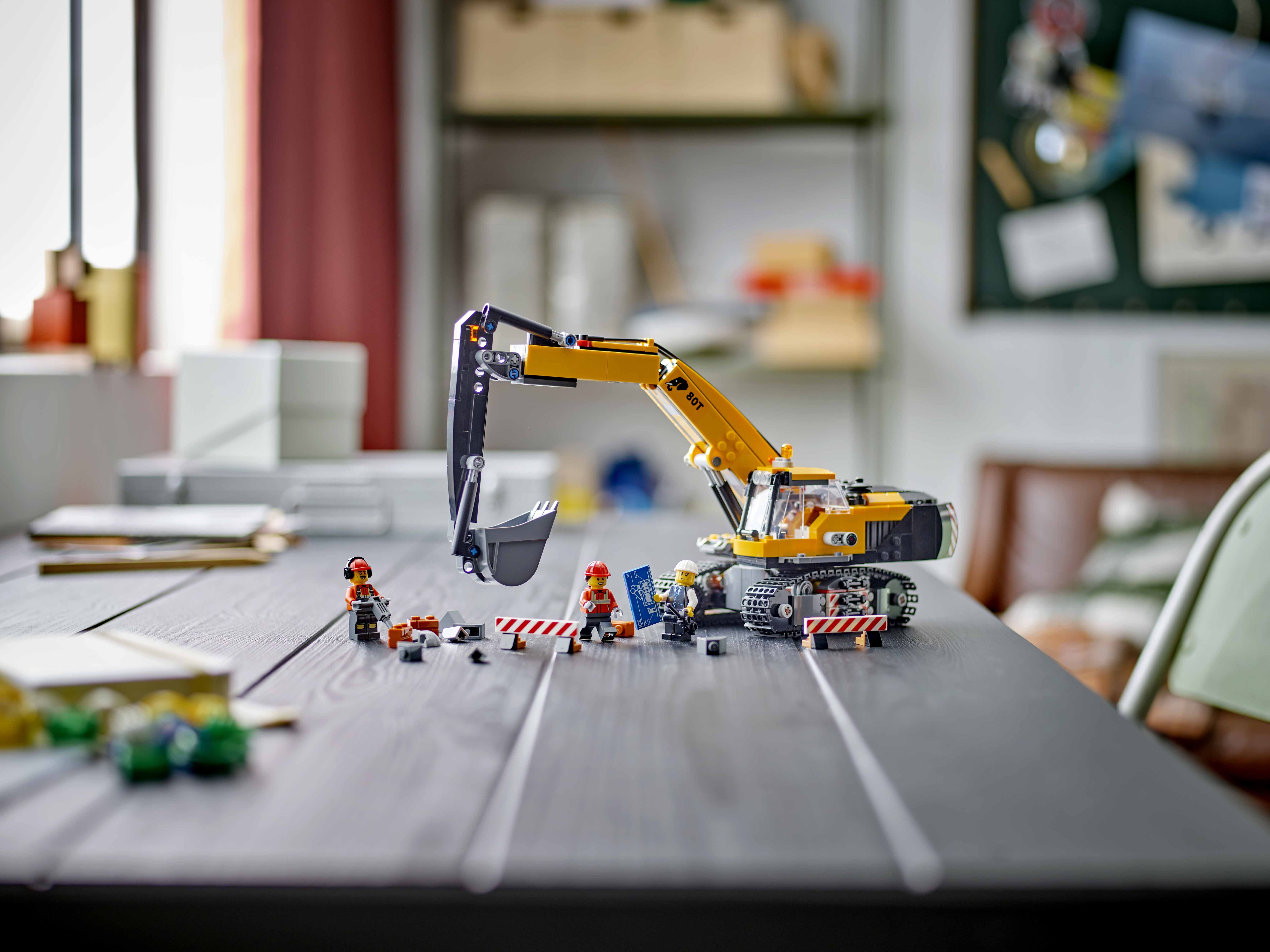 Конструктор LEGO City Желтый строительный экскаватор 633 детали (60420) - фото 6