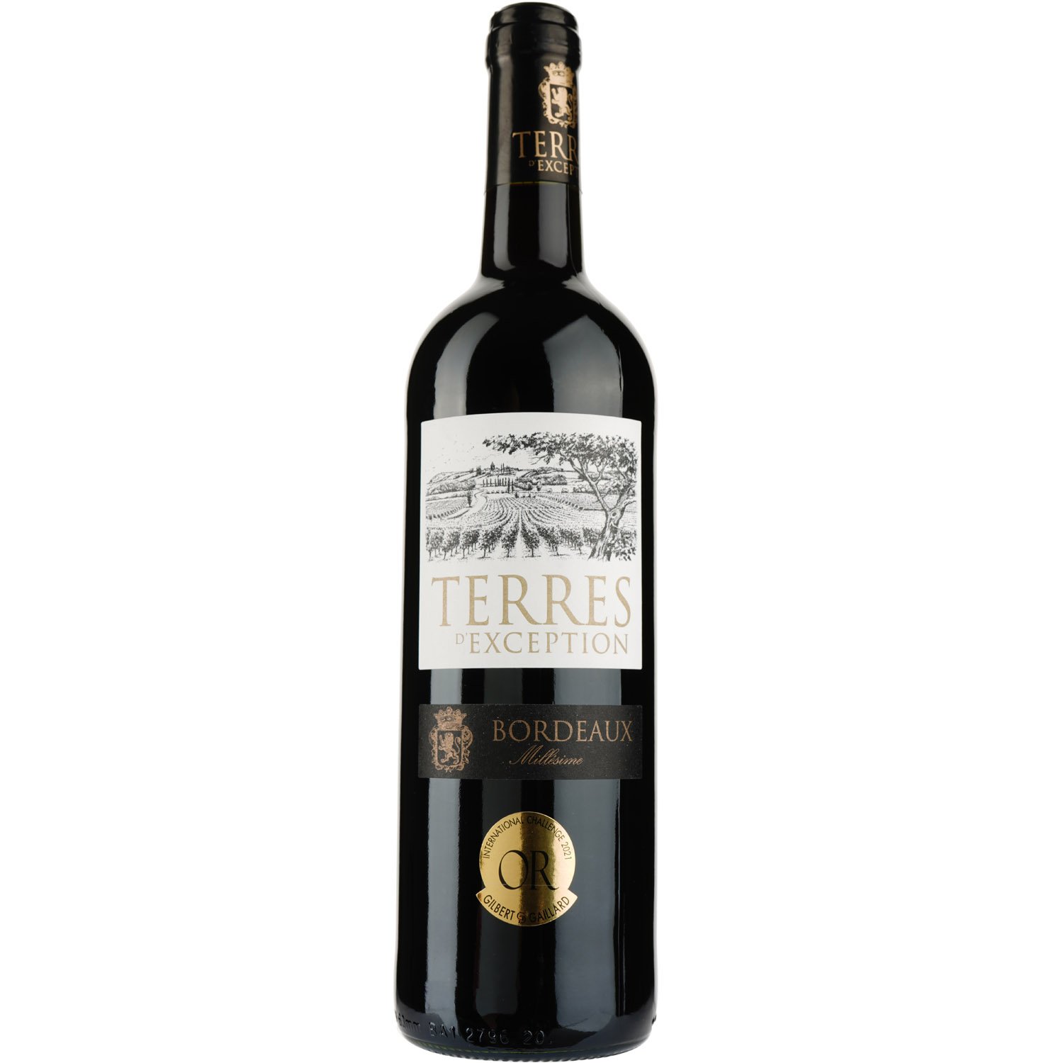 Вино Terres d'Exception AOP Bordeaux 2020, красное, сухое, 0,75 л - фото 1