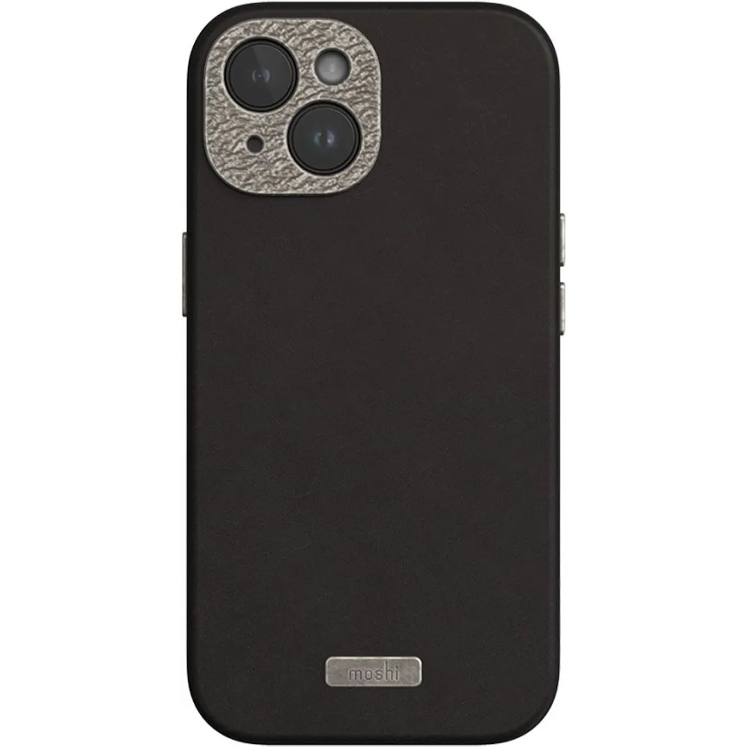 Чохол-накладка Moshi Napa Slim Hardshell Case Midnight Black для iPhone 15 - фото 2