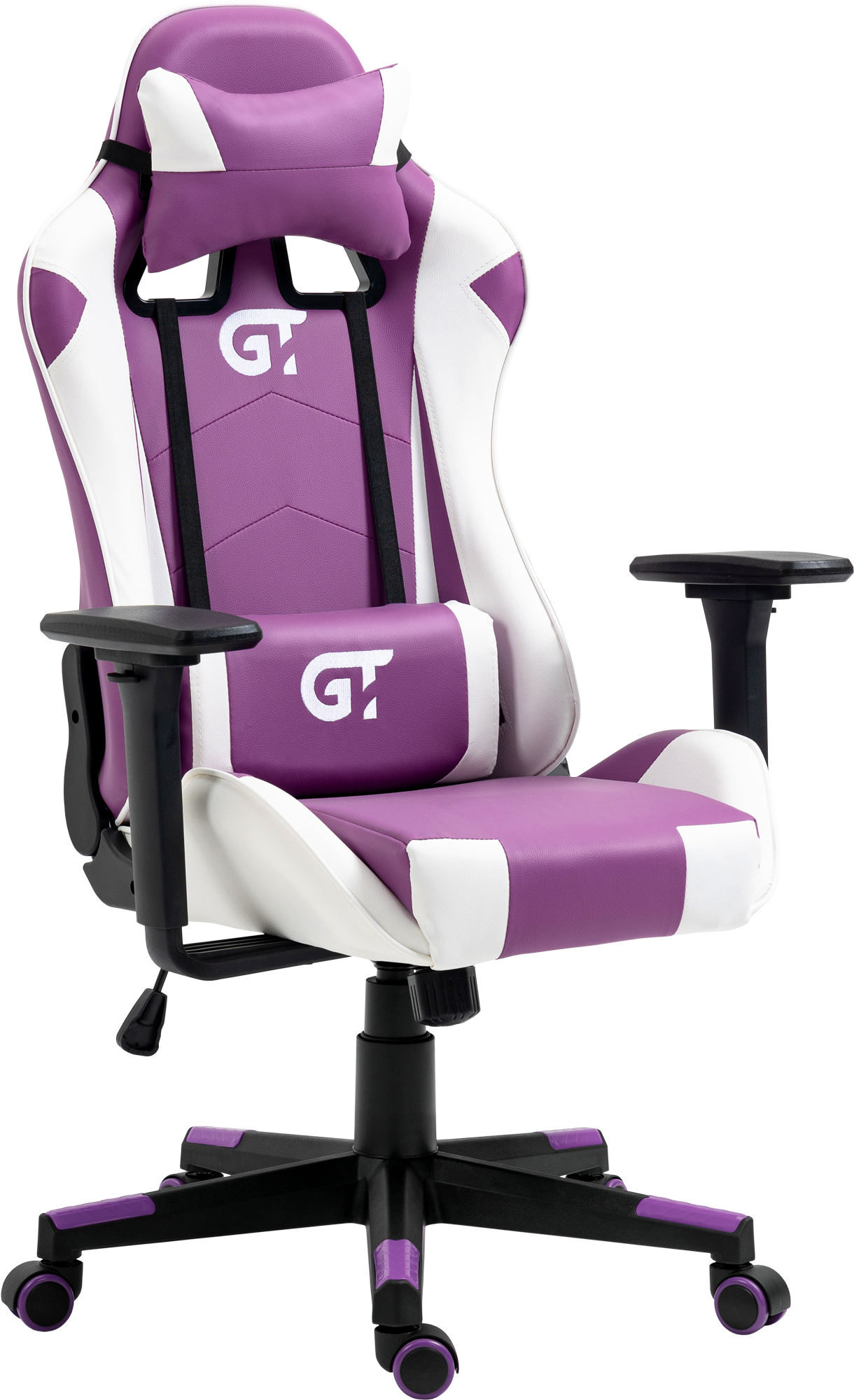 Геймерське дитяче крісло GT Racer біле з фіолетовим (X-5934-B Kids White/Violet) - фото 2