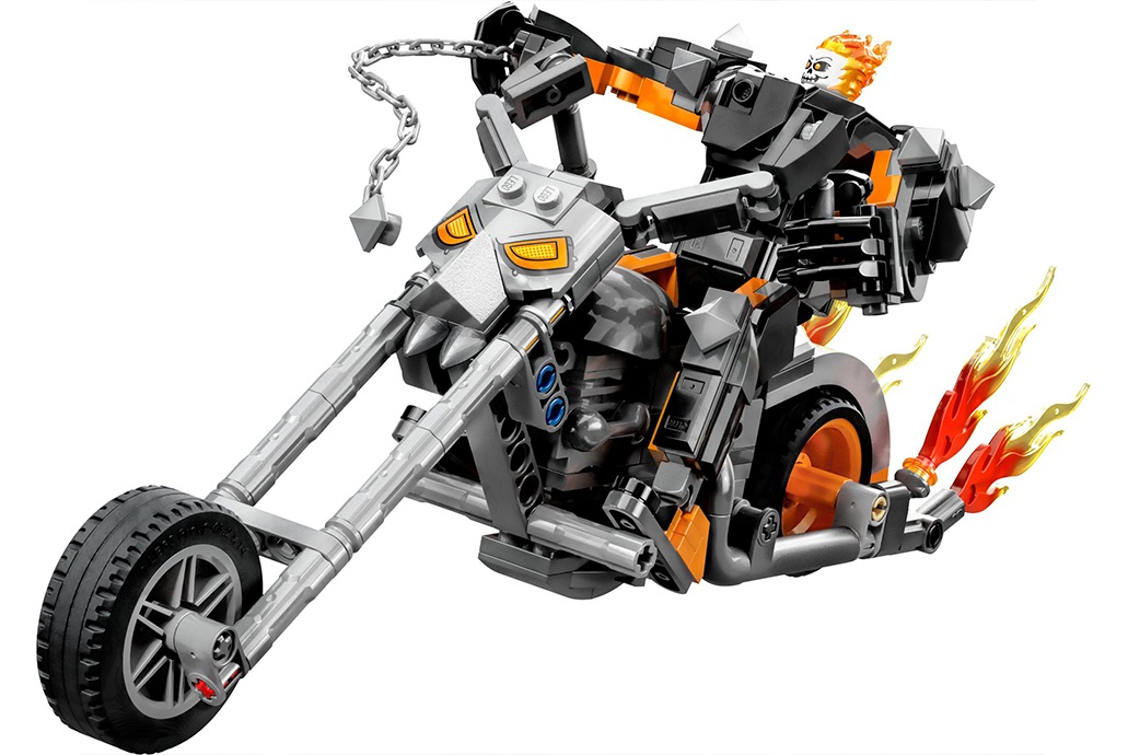 Конструктор LEGO Super Heroes Призрачный Всадник Робот и мотоцикл, 264 деталей (76245) - фото 4