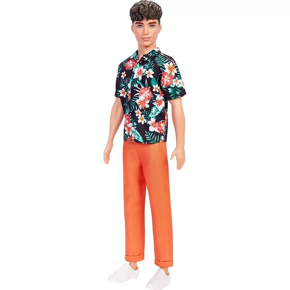 Кукла Barbie Кен Модник, в рубашке с цветами (HBV24) - фото 1