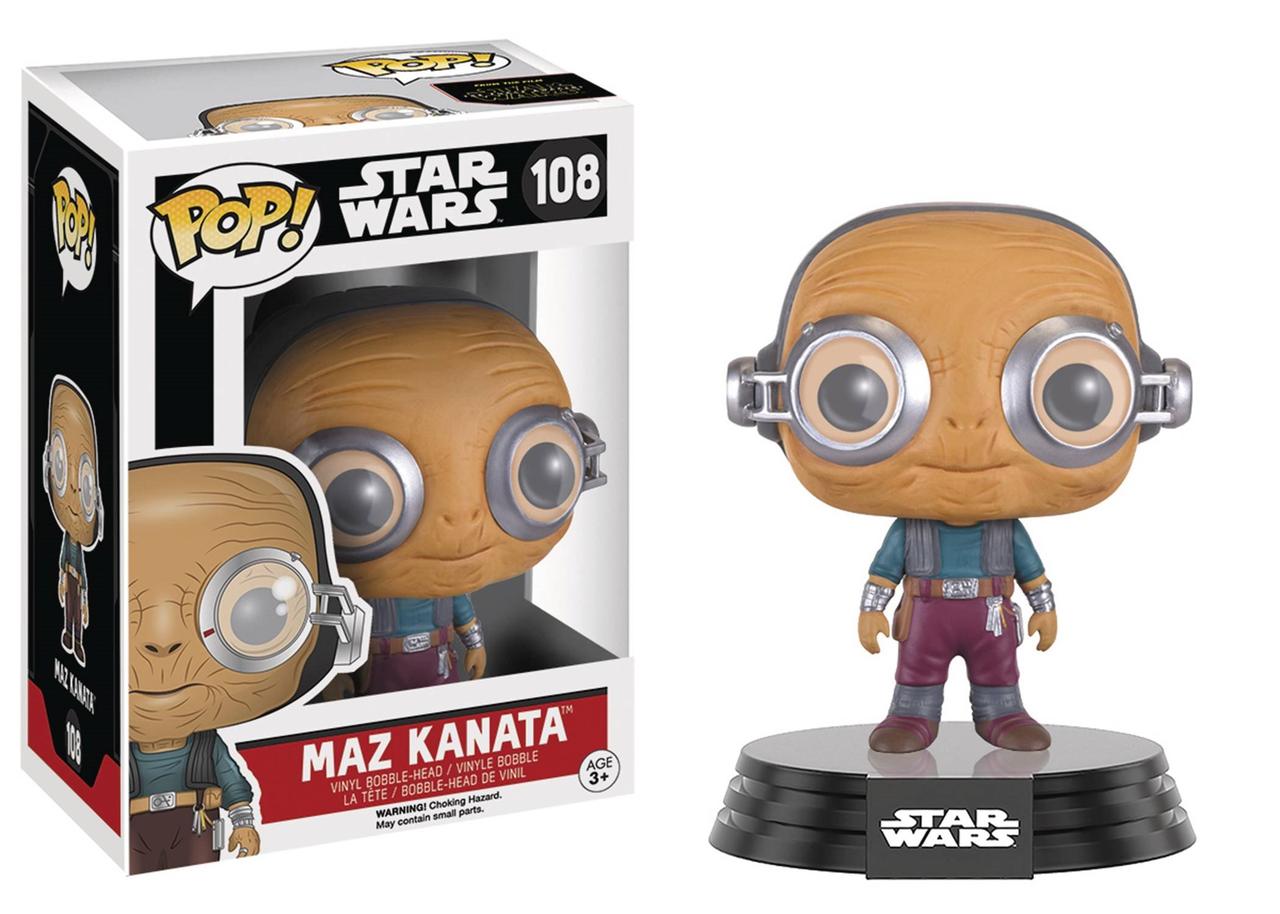 Фигурка Funko Pop Фанко Поп Фанк Поп Star Wars Maz Kanata Звездные войны Маз Катана в очках 10 см SW MK 108 - фото 2