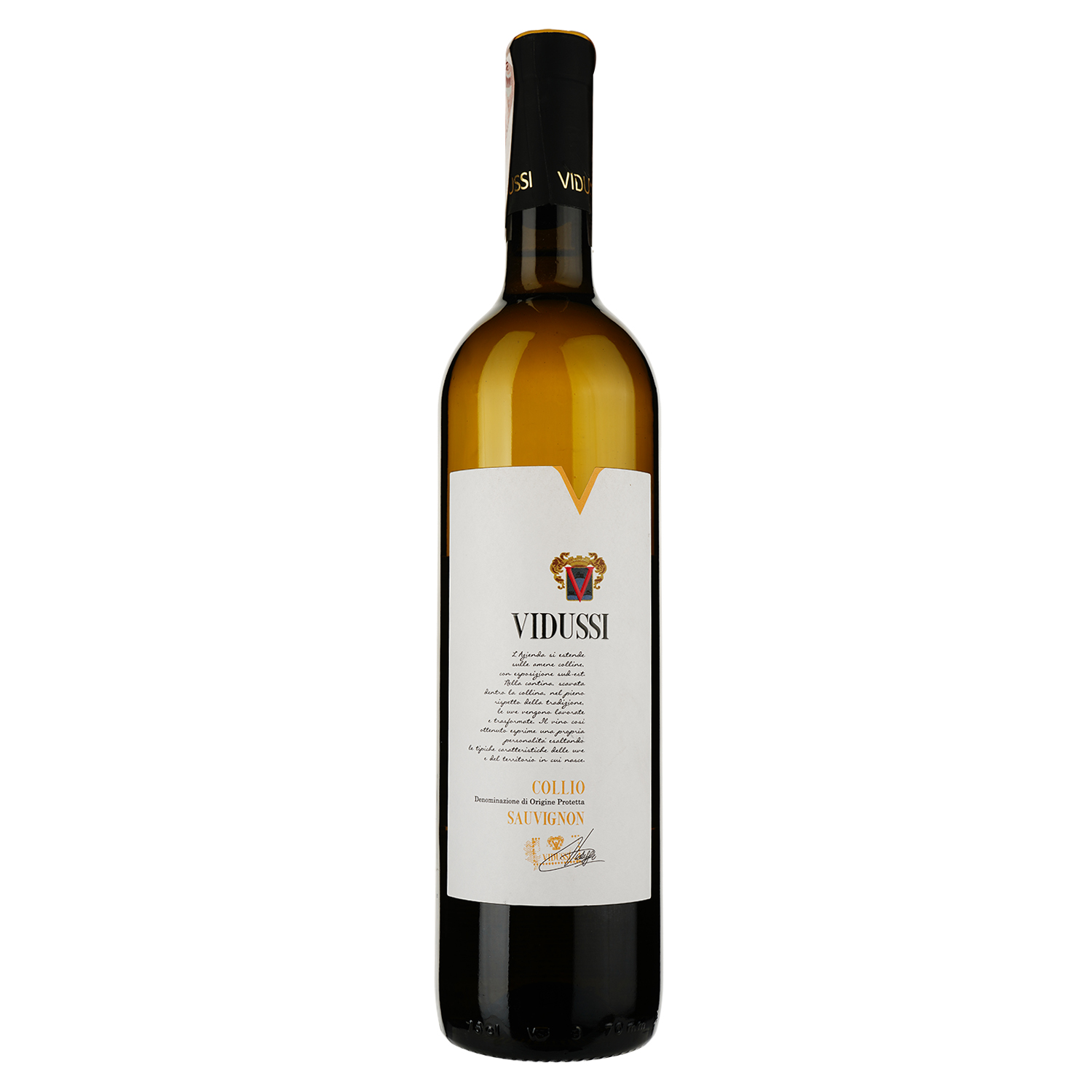 Вино Vidussi Совиньйон Колио, белое, сухое, 12,5%, 0,75 л - фото 1