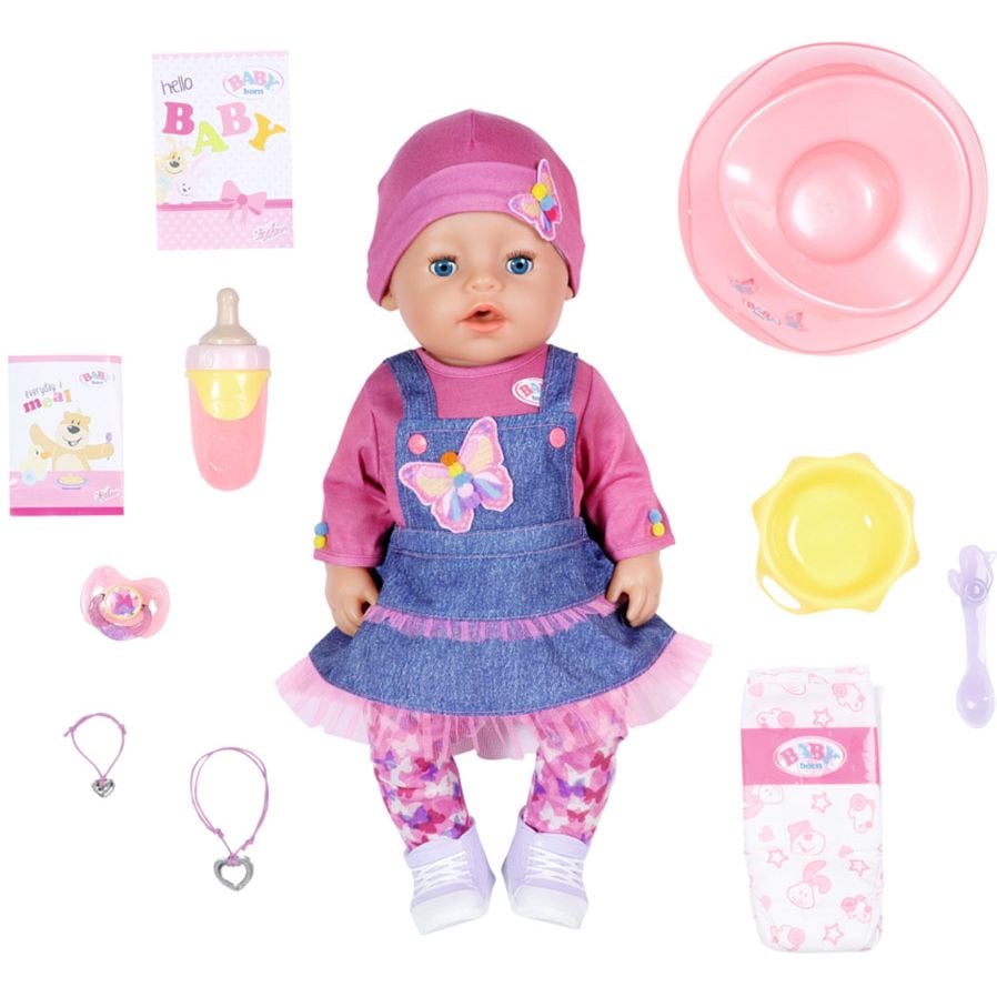 Кукла Baby Born Нежные объятия Джинсовый лук, с аксессуарами, 43 см (831298) - фото 1