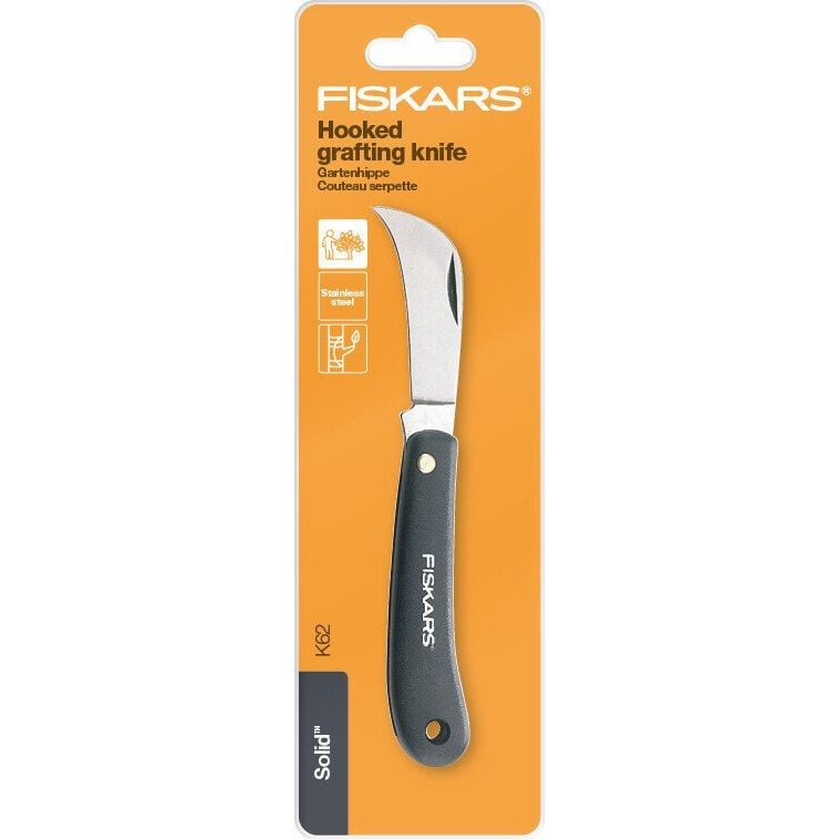 Нож садовый для прививания Fiskars K62, изогнутый, 17 см (1001623) - фото 4