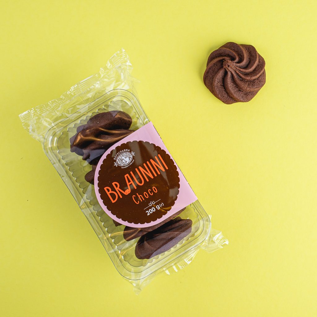 Печиво Богуславна Брауні зі смаком шоколаду, 200 г (811165) - фото 2