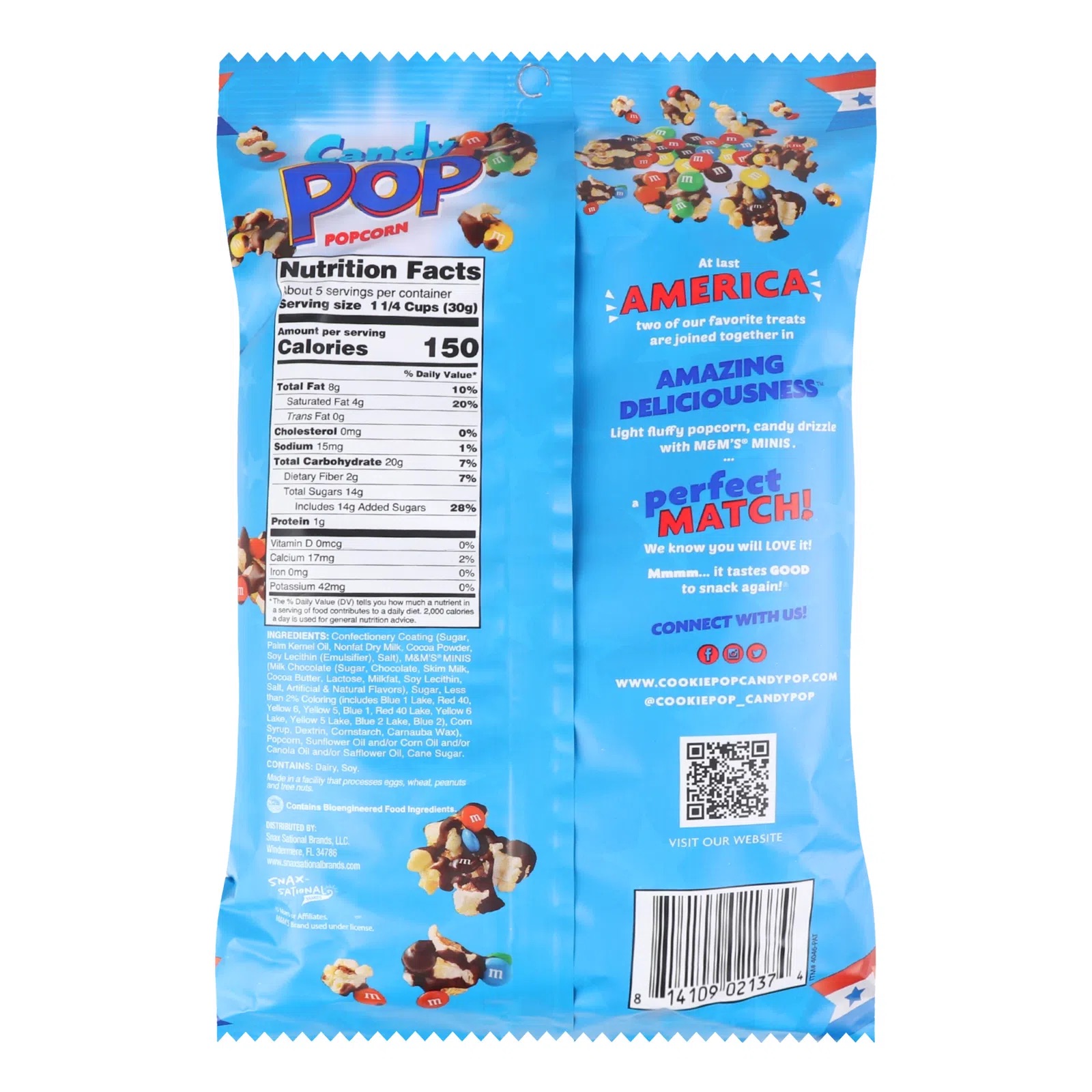 Попкорн Candy Pop M&M's Minis 149 г - фото 2