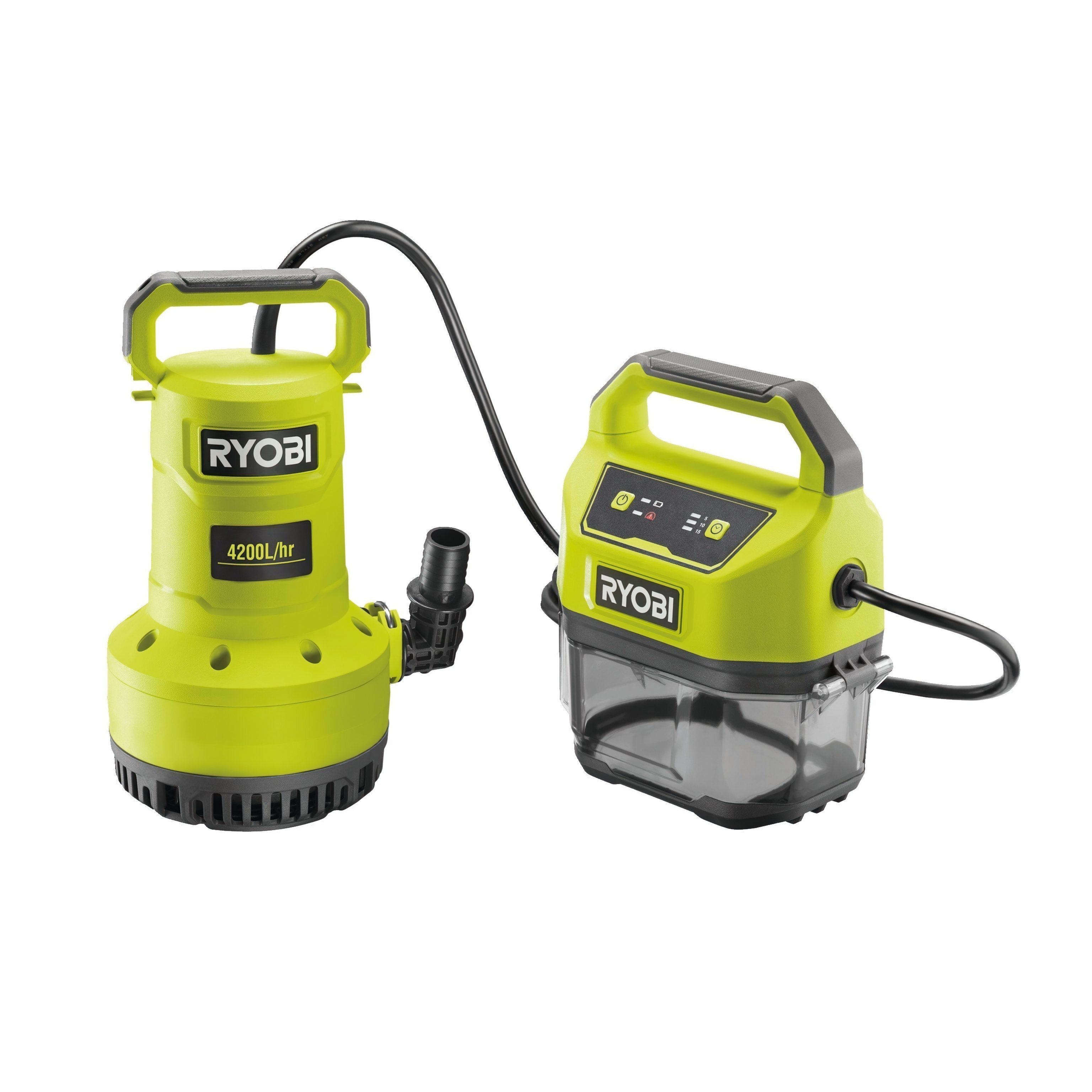 Насос для грязной и чистой воды Ryobi One+ RY18SPA-0, 18V, без АКБ и ЗУ (5133005778) - фото 1