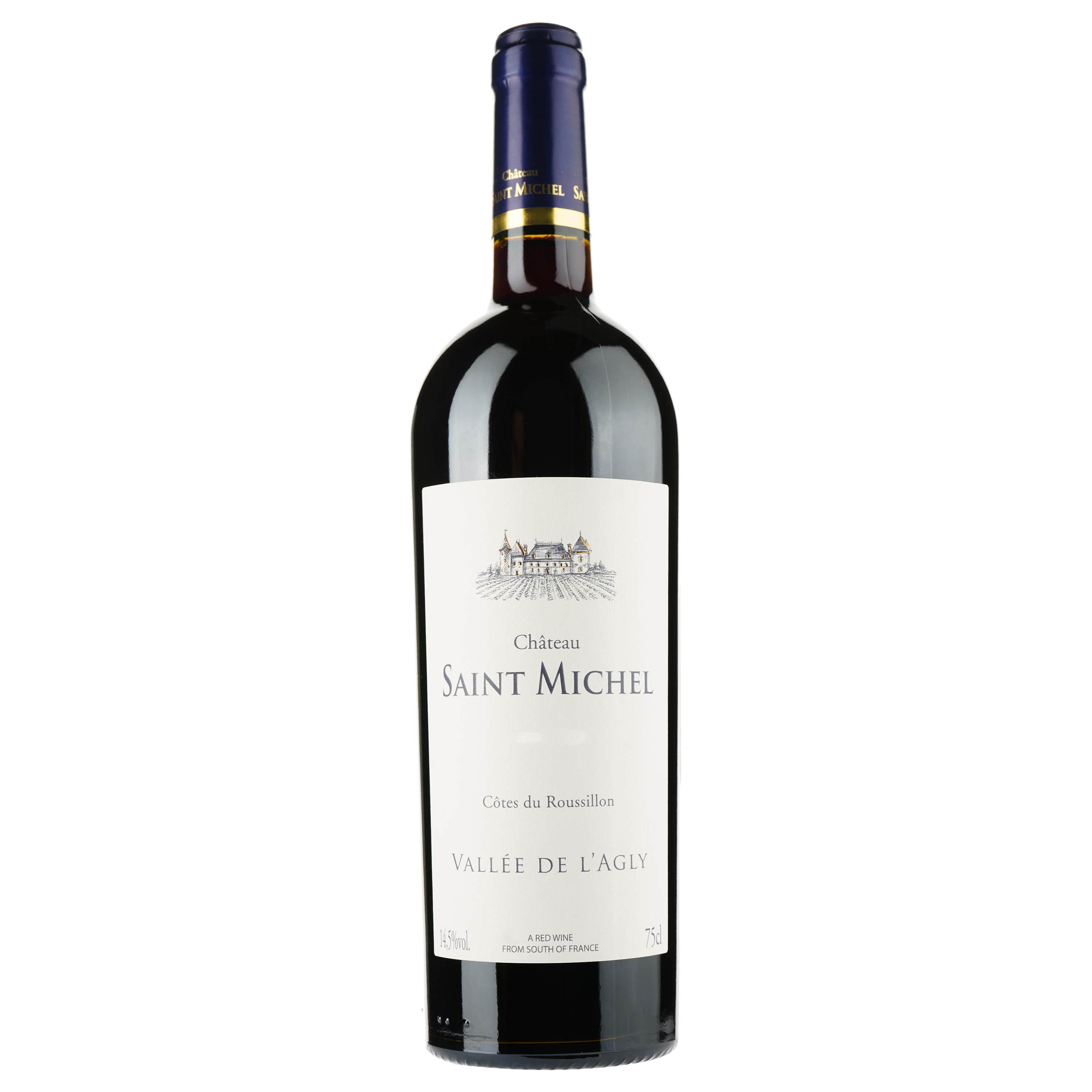 Вино Chateau Saint Michel 2019 AOP Cotes du Roussillon, червоне, сухе, 0,75 л - фото 1