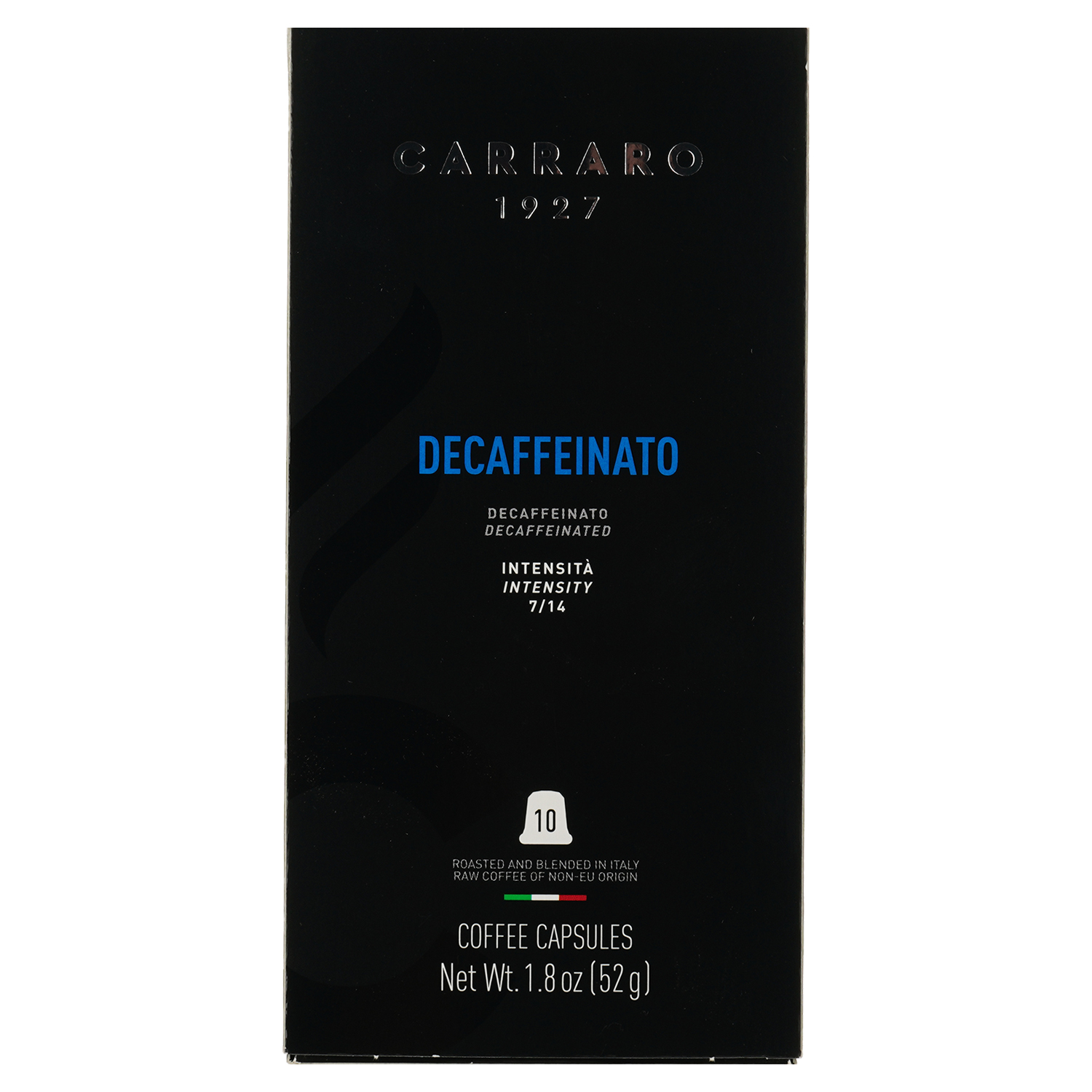 Кофе в капсулах Carraro Nespresso Decaffeinato, 10 капсул - фото 1