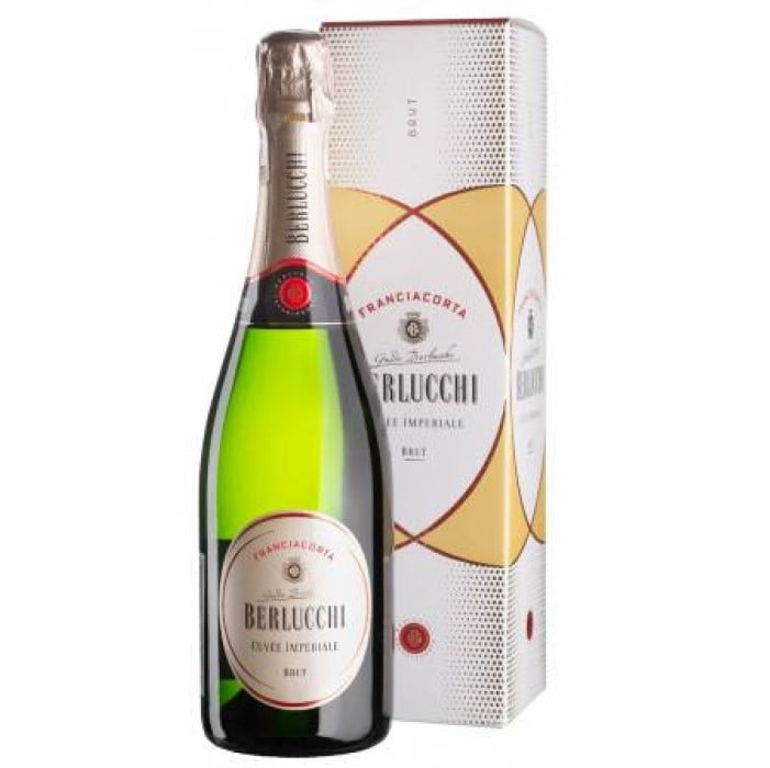 Игристое вино Guido Berlucchi Cuvee Imperiale Brut, в подарочной упаковке, 12,5%, 0,75 л - фото 1