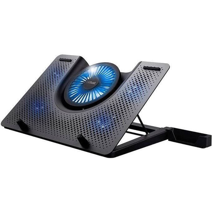 Охлаждающая подставка для ноутбука Trust GXT1125 Quno 5xFan, LED 15-17.3 дюймов - фото 1