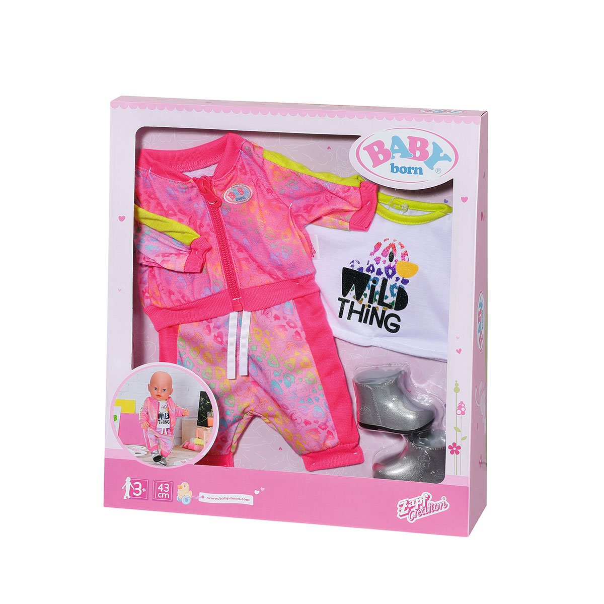 Набор одежды для куклы Baby Born Трендовый розовый (828335) - фото 9