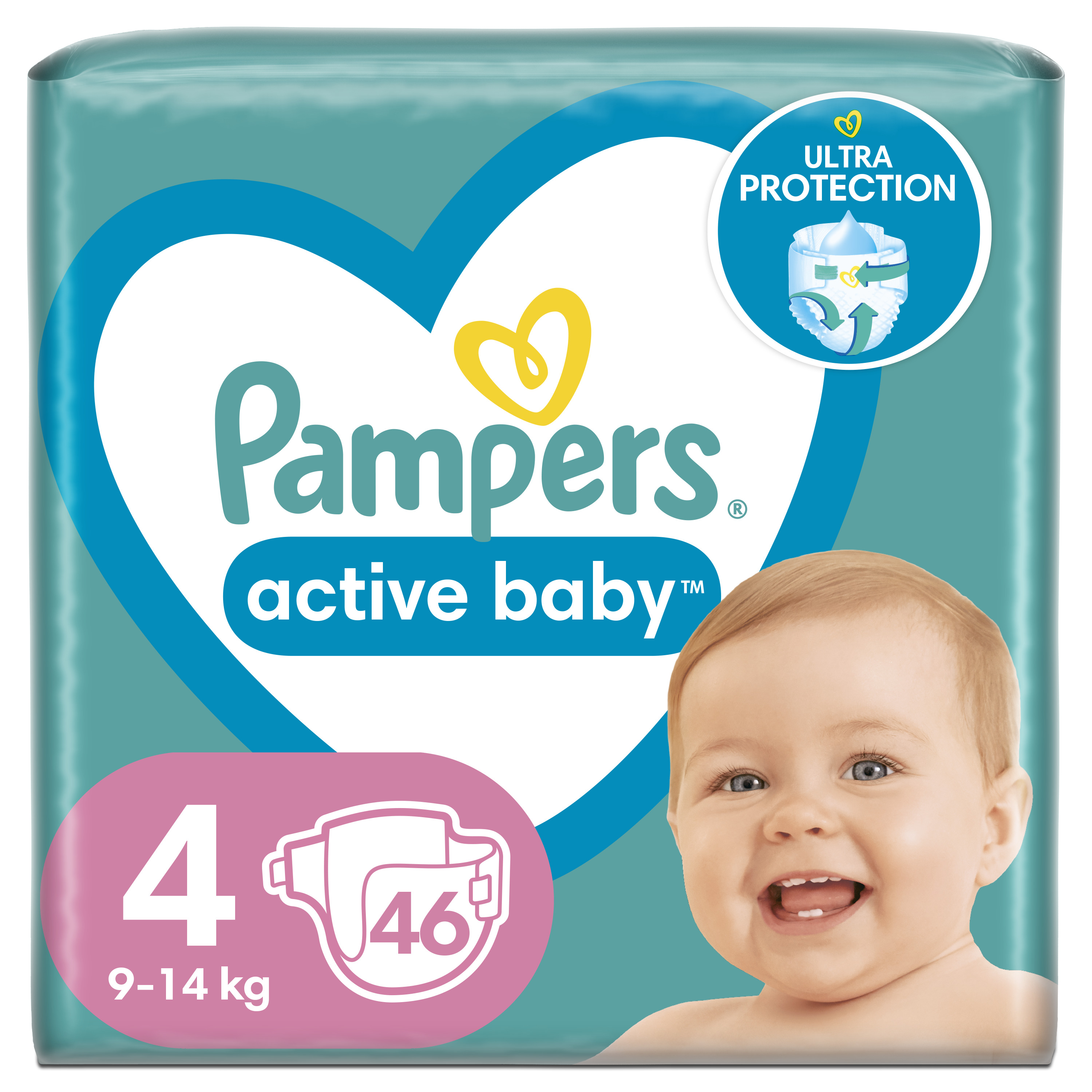 Підгузки Pampers Active Baby 4 (9-14 кг) 46 шт. - фото 1