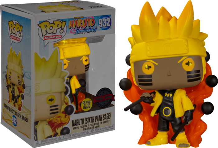 Фигурка Funko Pop Наруто Шесть Путей Naruto Six Path Sage Glow in the dark Special Edition 10 см NA N SE 932 - фото 2