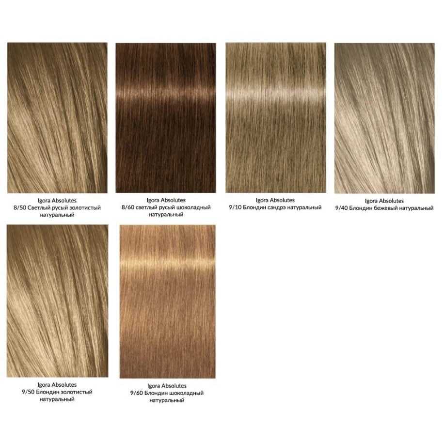 Перманентна фарба для сивого волосся Schwarzkopf Professional Igora Royal Absolutes відтінок 9-60 (екстра світлий блондин шоколадний натуральний) 60 мл - фото 4
