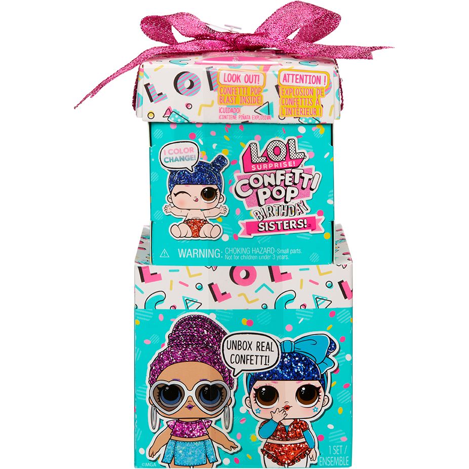 Игровой набор с куклой L.O.L. Surprise Confetti Pop Birthday Сестричка-именинница (589976) - фото 1