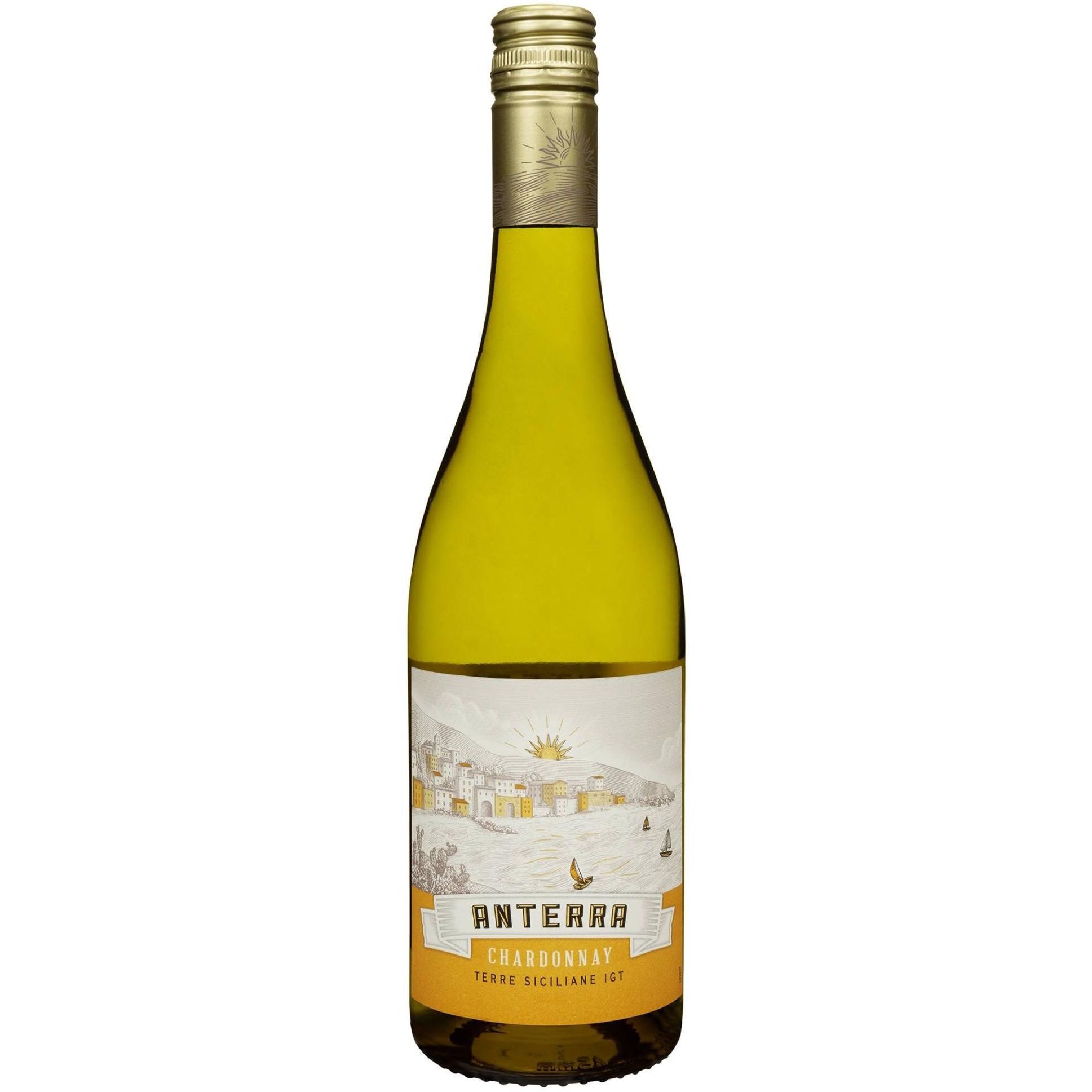 Вино Anterra Chardonnay Terre Siciliane IGT белое сухое 0.75 л - фото 1