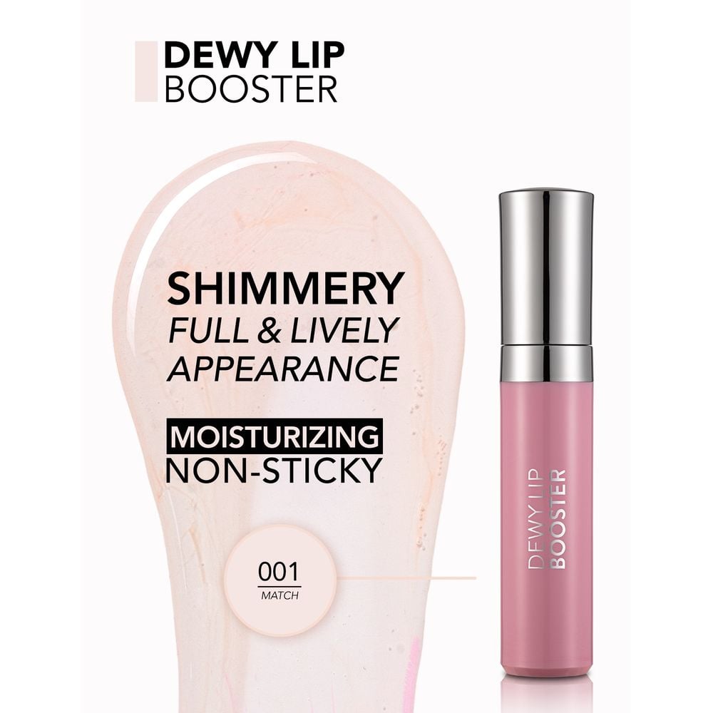 Блеск для губ Flormar Dewy Lip Booster тон 01 (Match) 4.5 мл (8000019545580) - фото 4