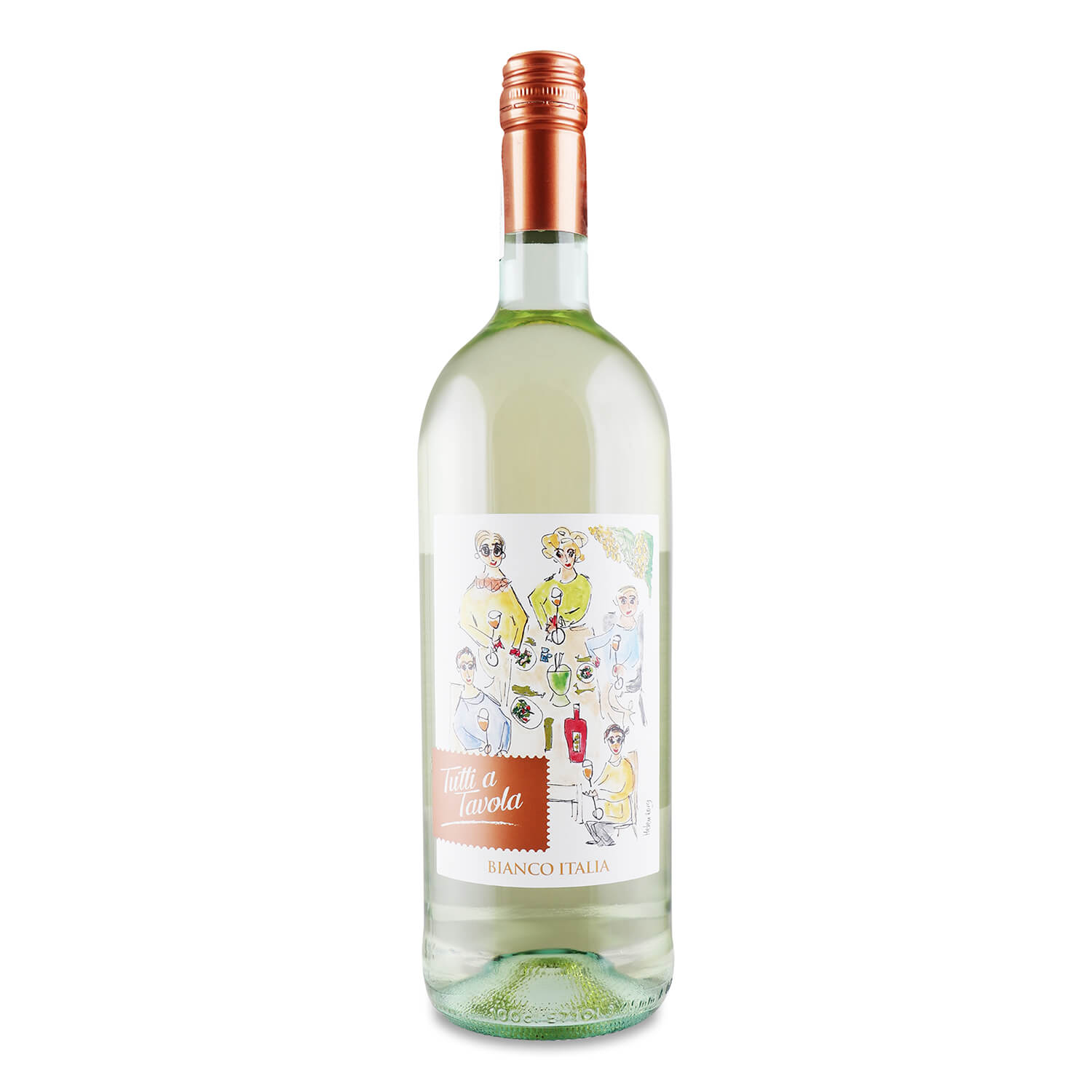 Вино Tutti a Tavola Bianco,12,5%, 1 л (873352) - фото 1