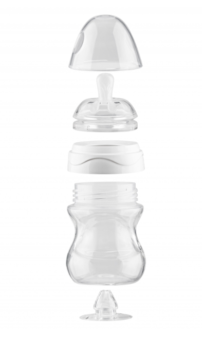 Бутылочка для кормления Nuvita Mimic Collection, антиколиковая, 150 мл, розовый (NV6011ROSA) - фото 3