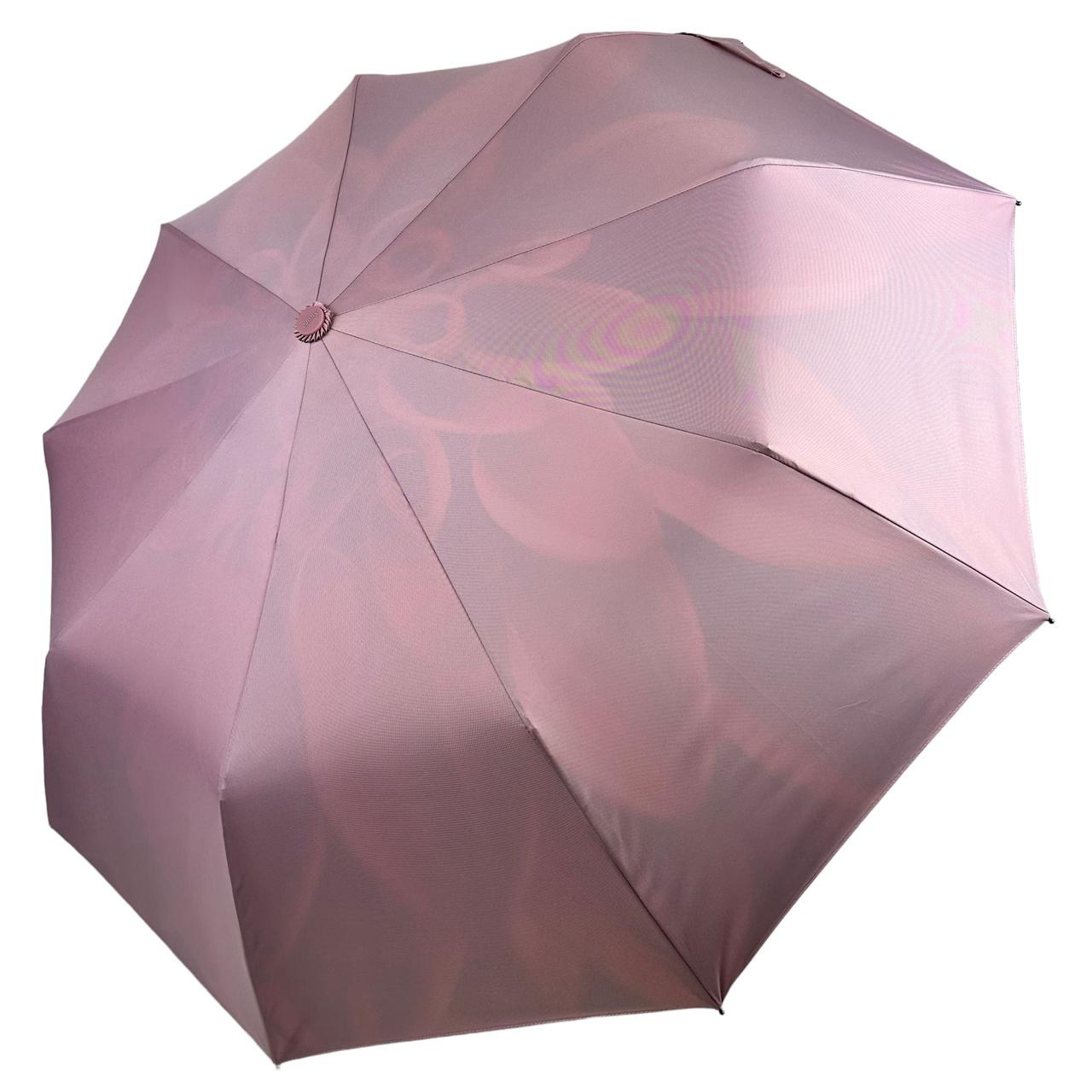 Женский складной зонтик полуавтомат Susino 98 см пудровый - фото 6