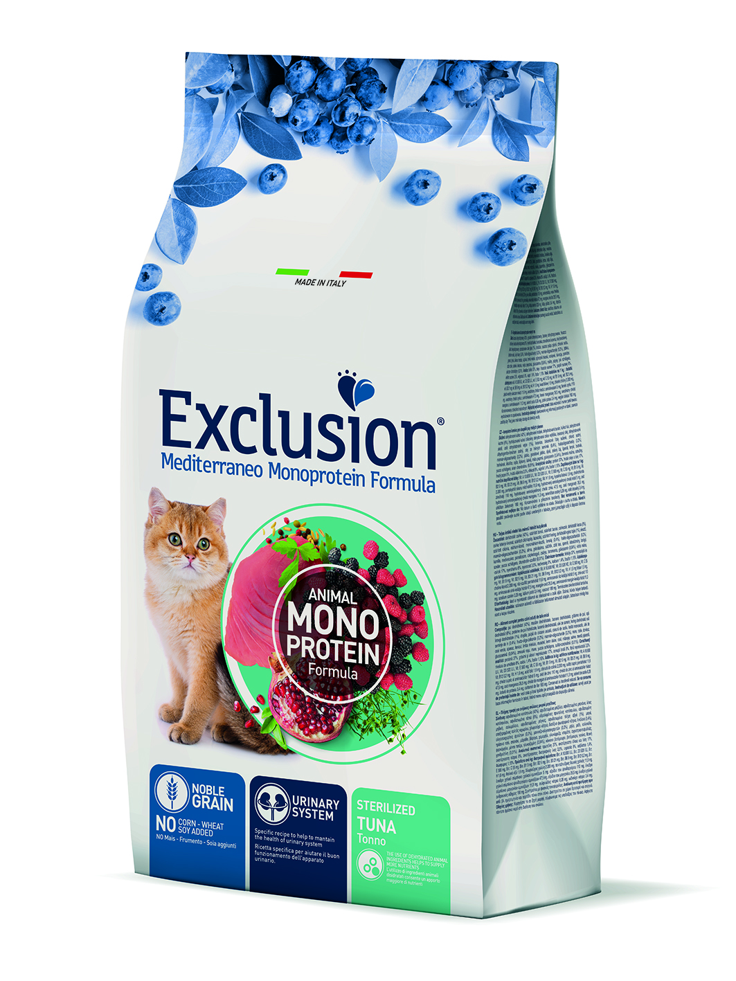 Сухой корм для кошек Exclusion Noble Grain Cat Sterilized Tuna, 1,5 кг - фото 1