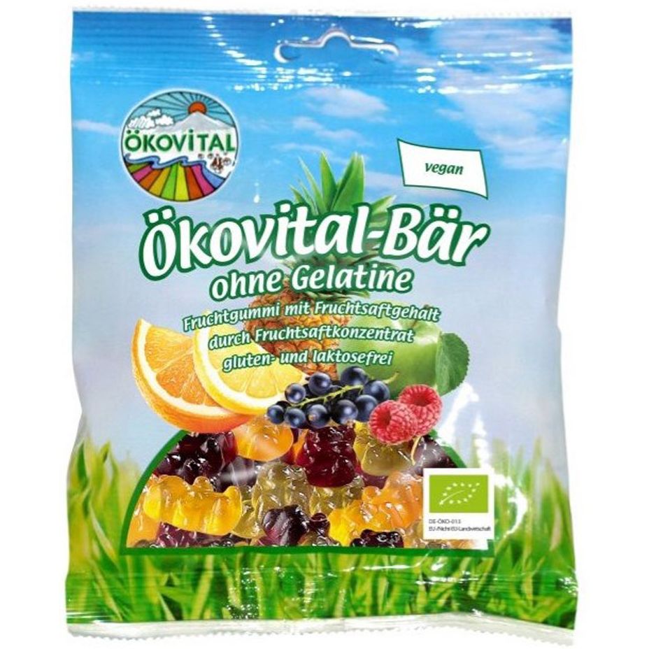 Цукерки Okovital Ведмедики желейні без желатину органічні 80 г - фото 1