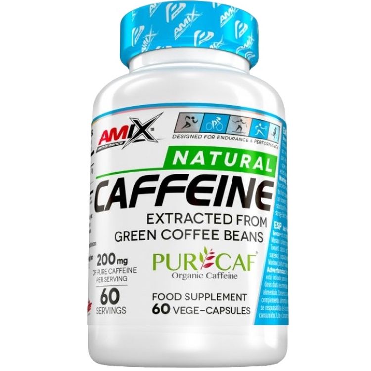 Добавка для зниження ваги Amix Performance Natural Caffeine PurCaf 60 капсул - фото 1