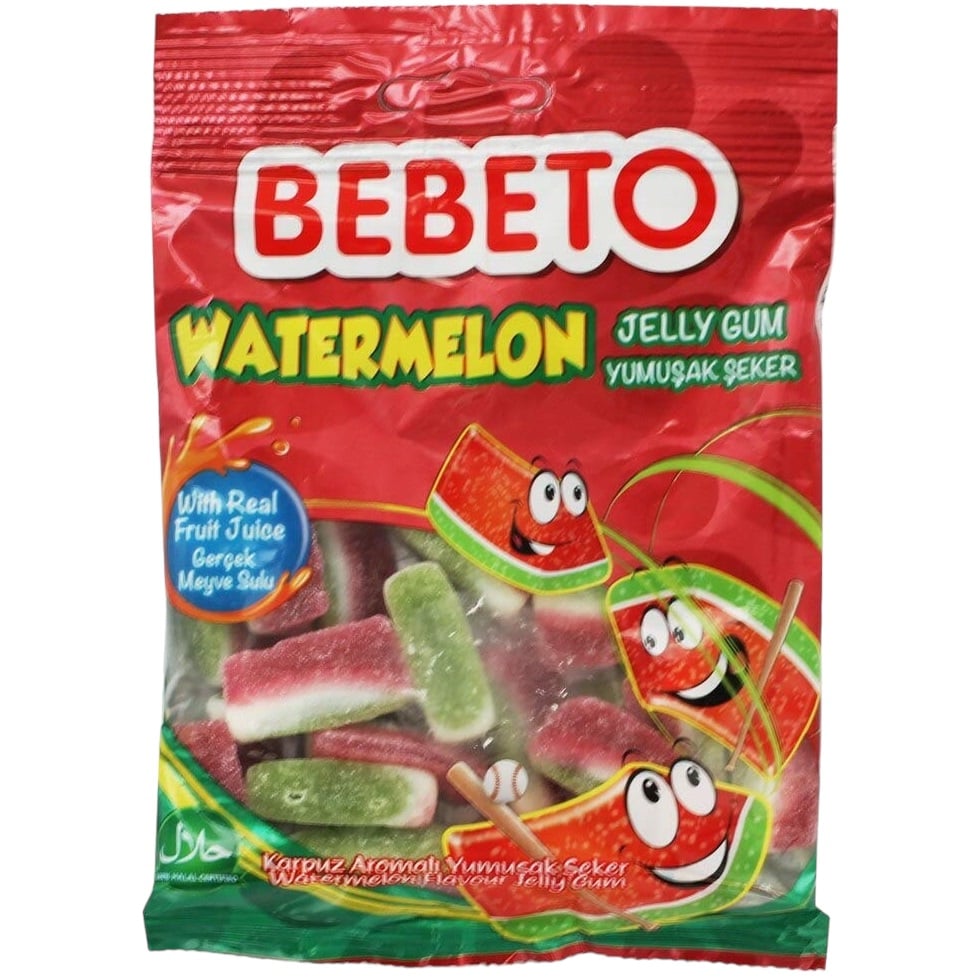Жевательные конфеты Bebeto Арбуз, 80 г - фото 1