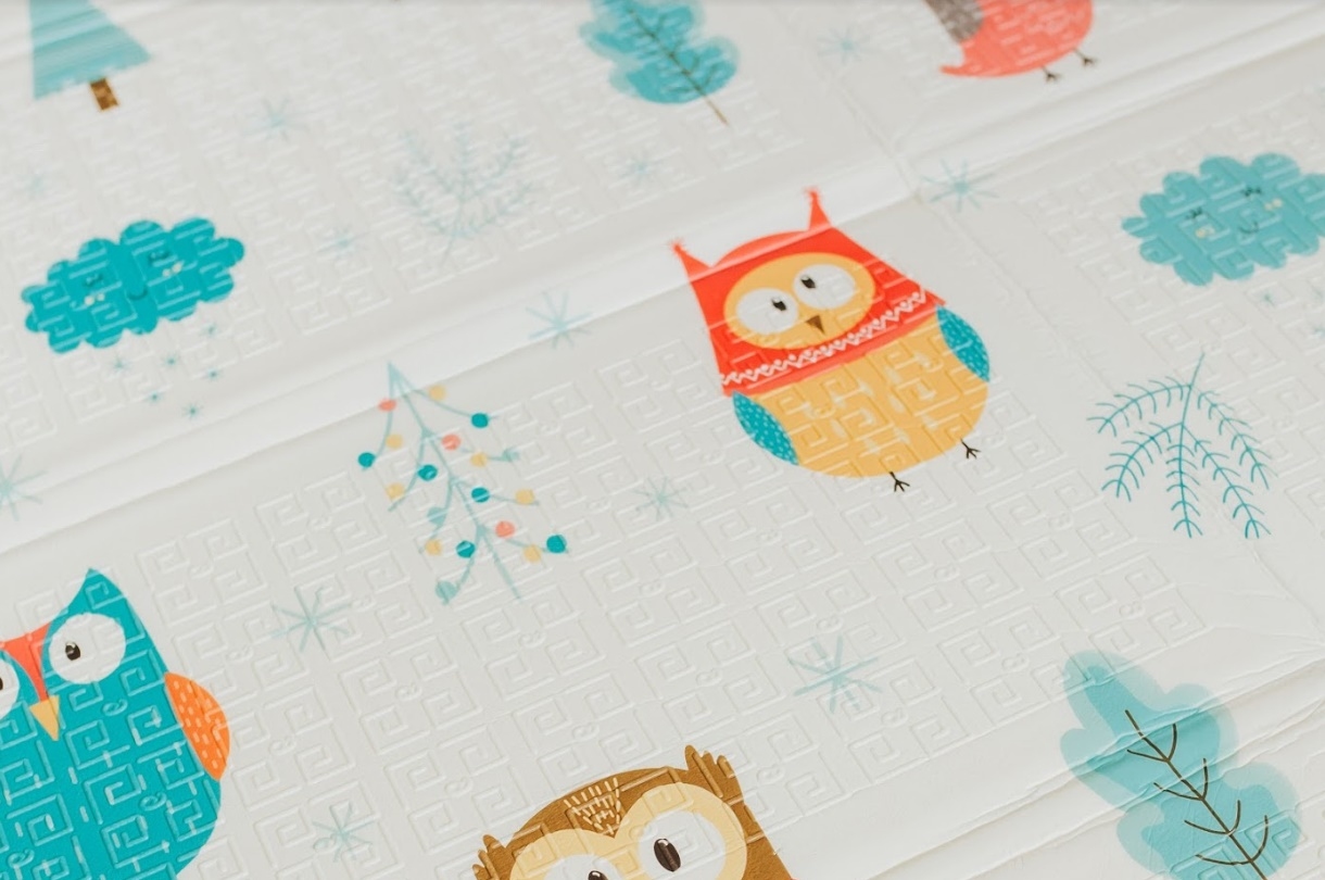 Дитячий двосторонній складаний килимок Poppet Морський сезон і Зимові сови, 150х180 см (PP007-150) - фото 5