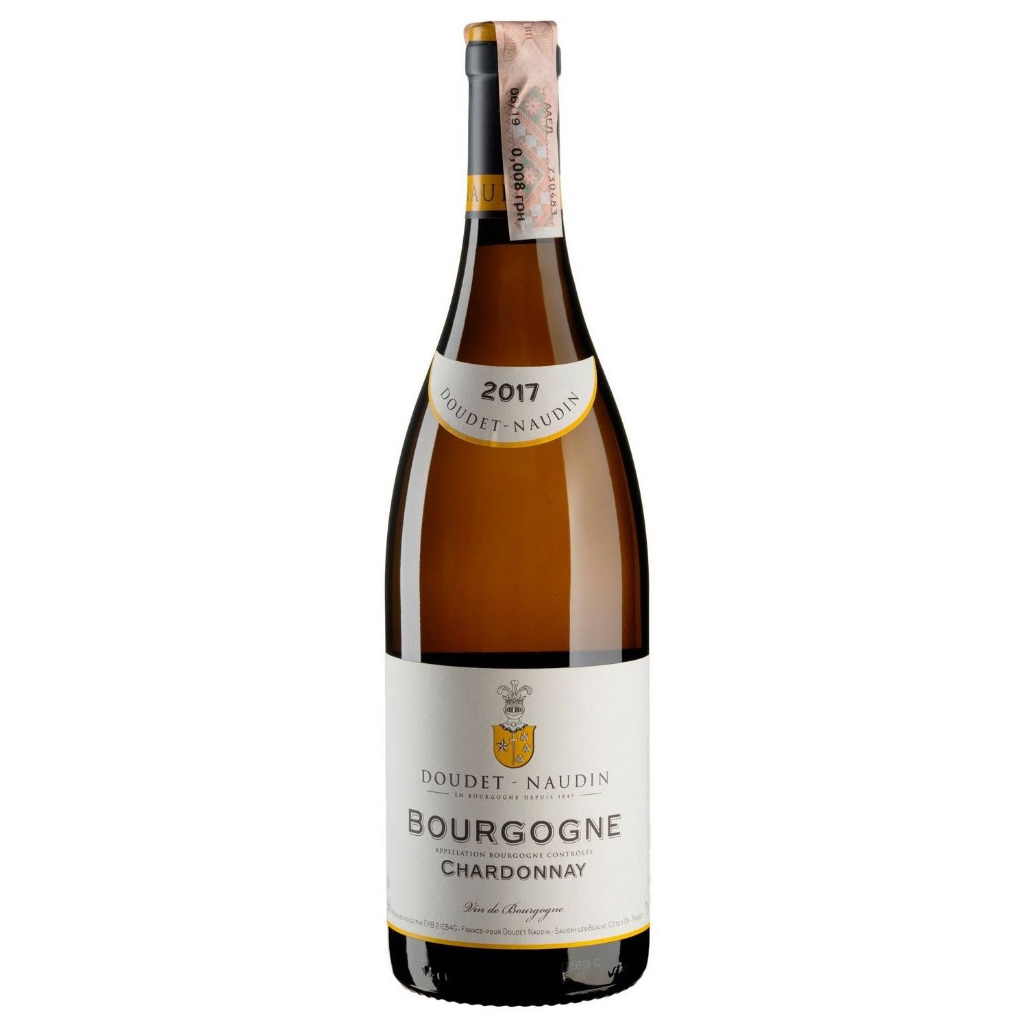 Вино Doudet Naudin Bourgogne Chardonnay, белое, сухое, 0,75 л - фото 1
