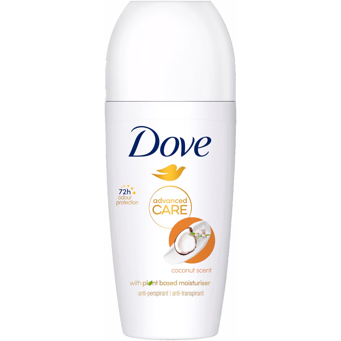 Антиперспірант Dove Advanced Care Coconut scent 72h кульковий 50 мл - фото 1