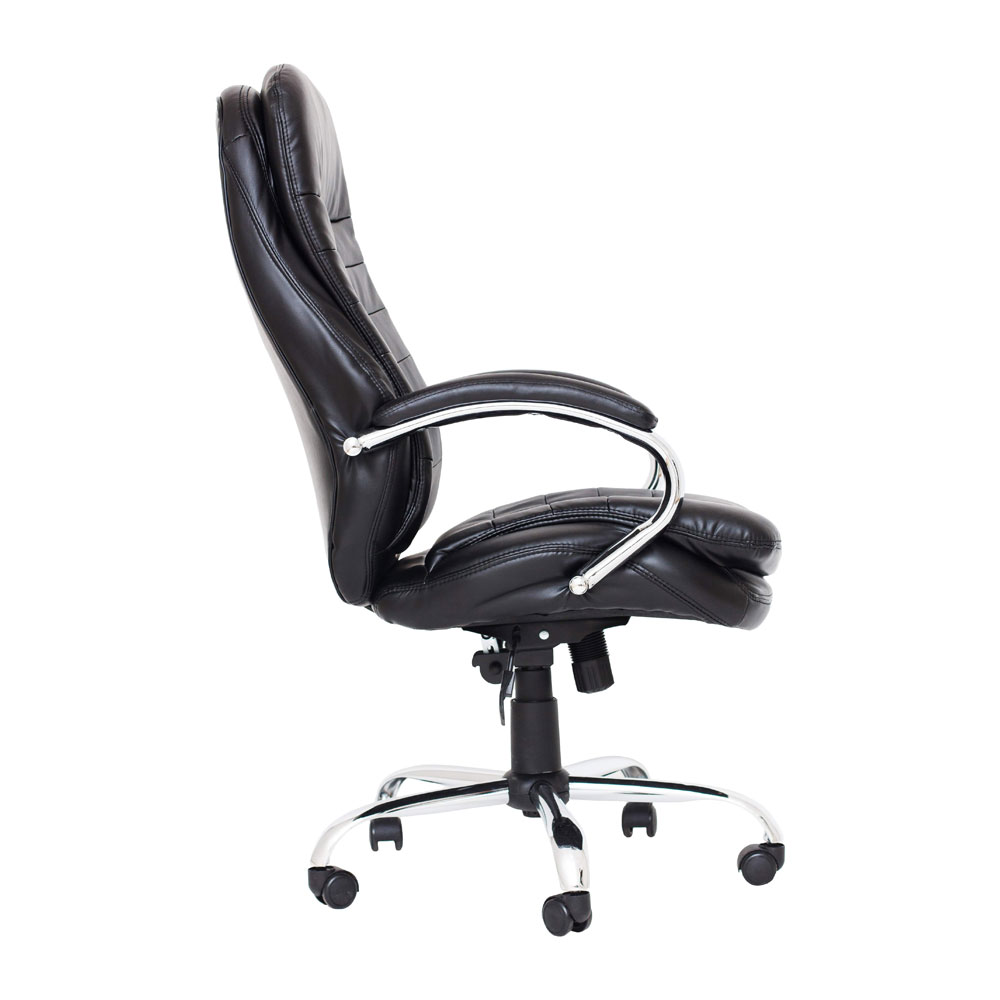 Крісло офісне Richman Валенсія В Хром M-2 Anyfix чорний (RCM-1024) - фото 3