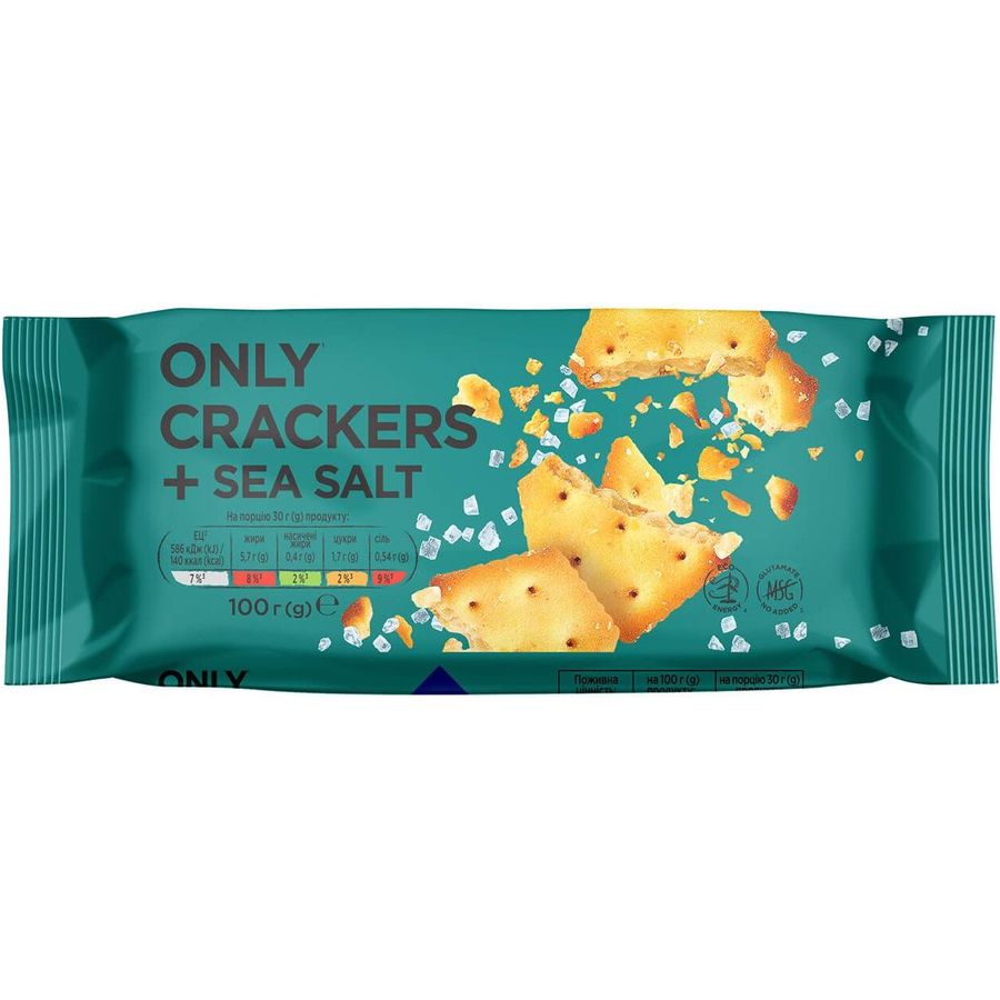 Крекери Премія з морською сіллю 100 г (856932) - фото 1