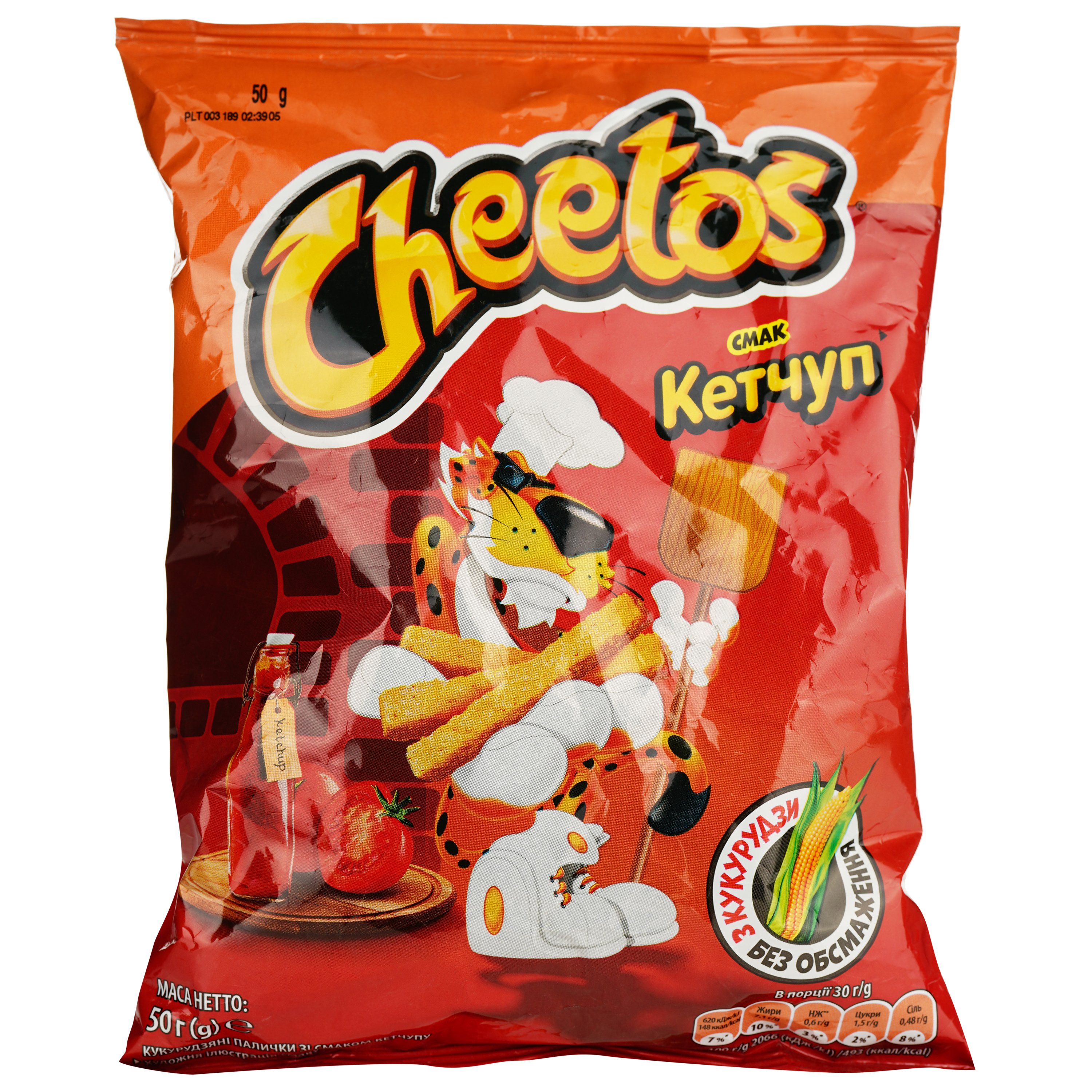 Палички кукурудзяні Cheetos зі смаком кетчупу, 50 г - фото 1