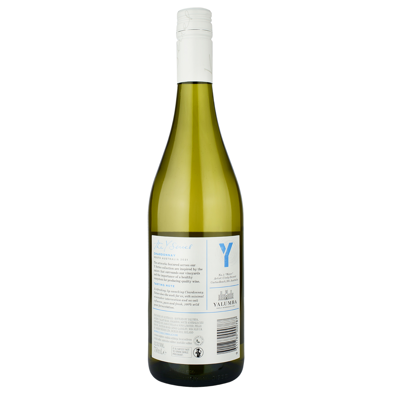 Вино Yalumba Unwooded Chardonnay Y Series, белое, сухое, 0,75 л (17312) - фото 2