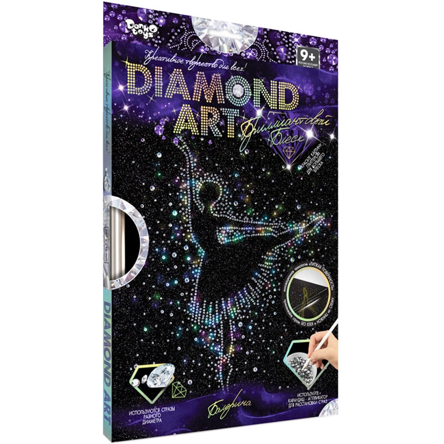 Комплект креативної творчості Danko Toys Diamond Art DAR-01 Балерина - фото 1