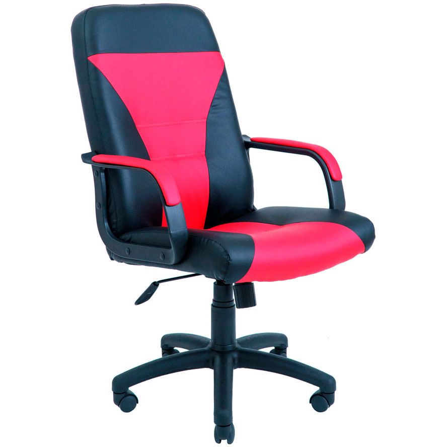 Кресло офисное Richman Сиеста Пластик Рич M-1 Tilt черный + красный (RCM-1088) - фото 1