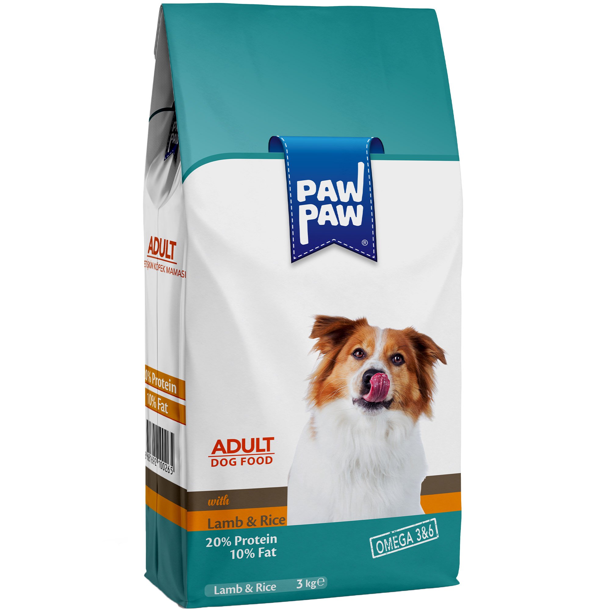 Сухий корм для дорослих собак Pawpaw преміум з ягням та рисом 3 кг - фото 1