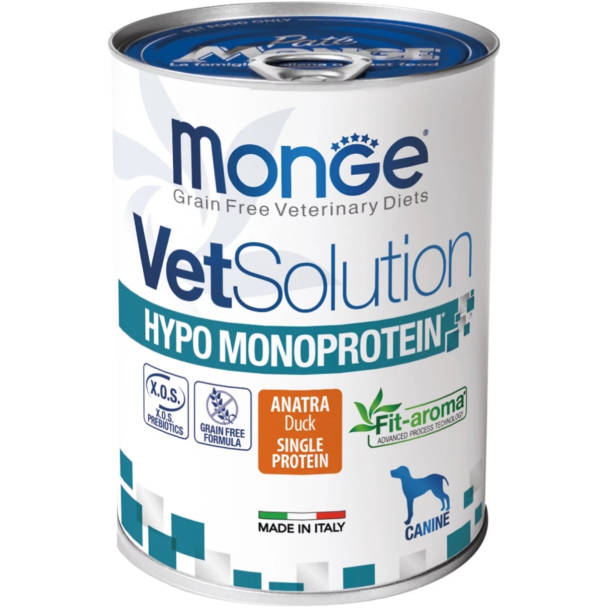 Влажный корм для собак Monge VetSolution Wet Hypo Monoprotein с уткой 400 г - фото 1