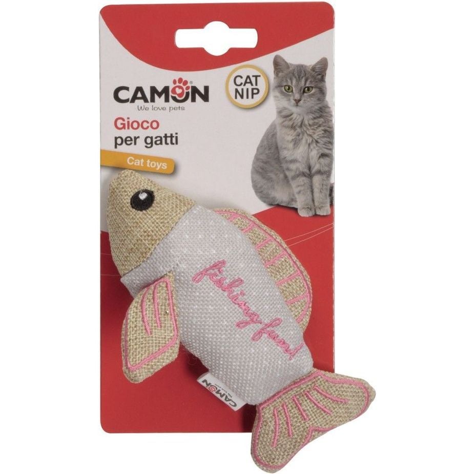 Игрушка для кошек Camon Рыбка с ароматом мяты 13.5 см в ассортименте - фото 2