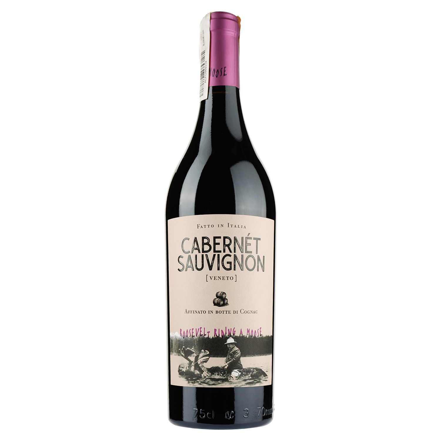 Вино Pasqua Roosevelt Riding A Moose Cabernet Sauvignon, червоне, сухе, 0,75 л (8007880580402) - фото 1