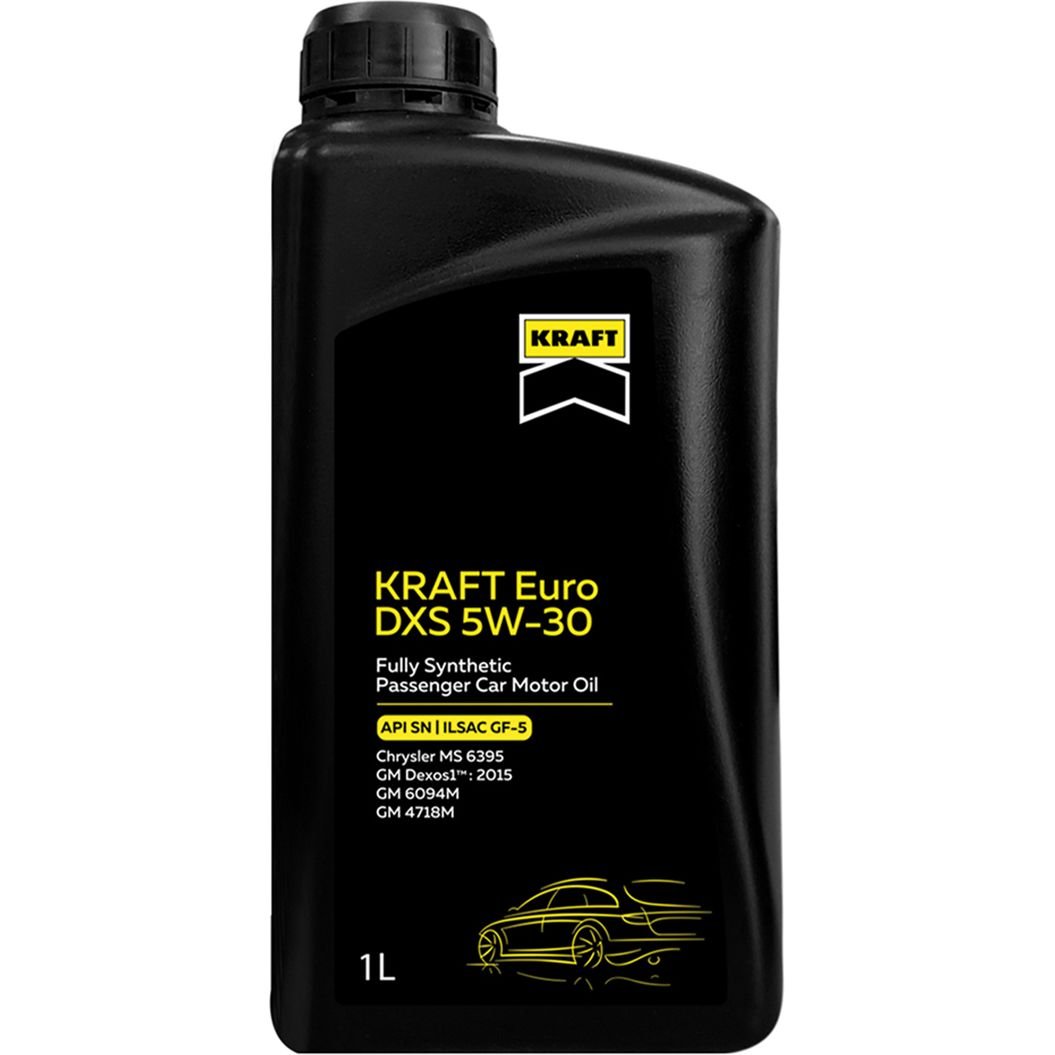 Олива моторна Kraft Euro DXS 5W-30, 1 л - фото 1