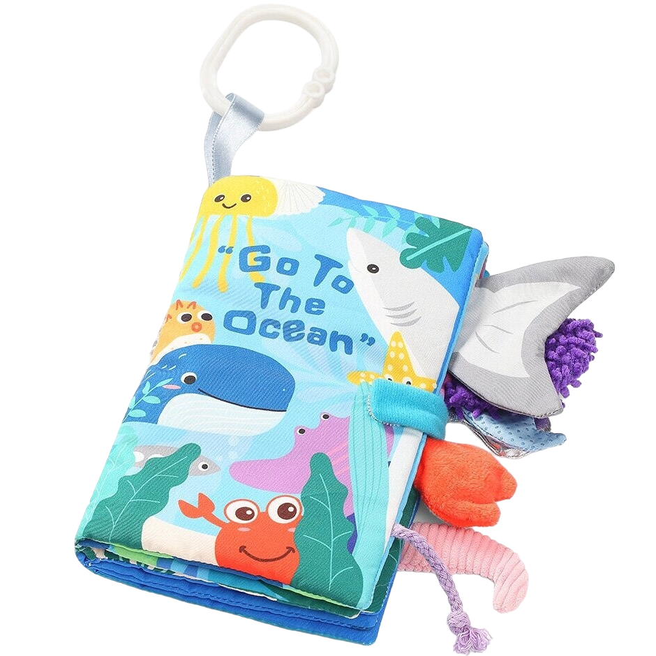 Развивающая мягкая книга BabyOno Go to the OCEAN - фото 1