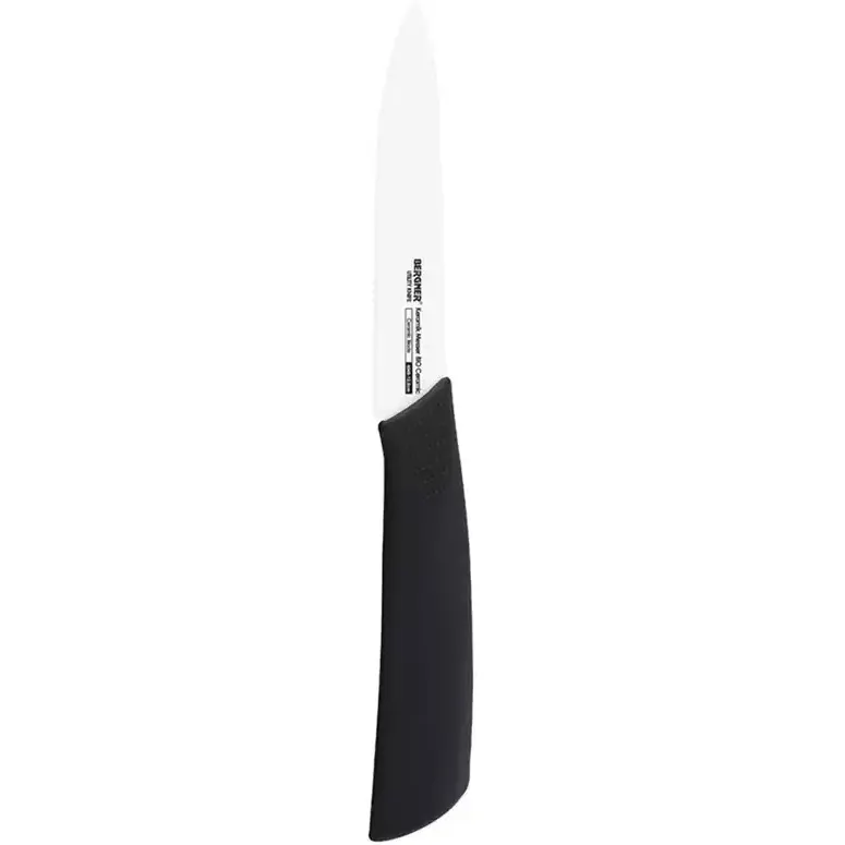 Нож для чистки овощей Bergner Cera-bio 9 см (BG-39511-BK) - фото 1
