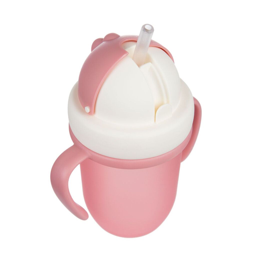 Кружка с силиконовой трубочкой Canpol babies Matte Pastels, 210 мл, розовый (56/522_pin) - фото 5