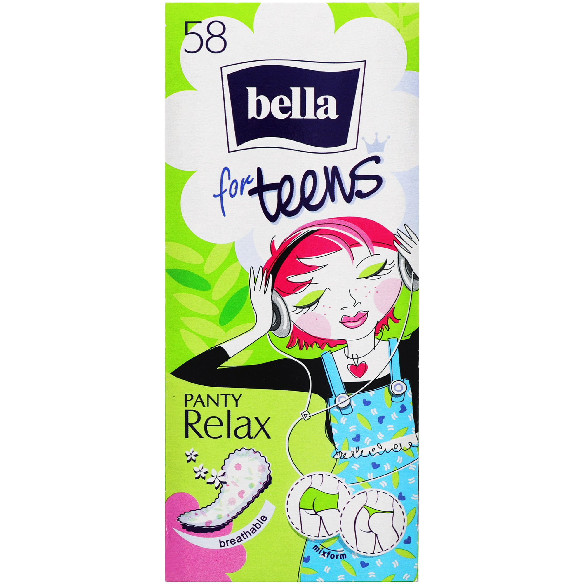 Ежедневные прокладки Bella Panty for Teens Relax 58 шт. - фото 1
